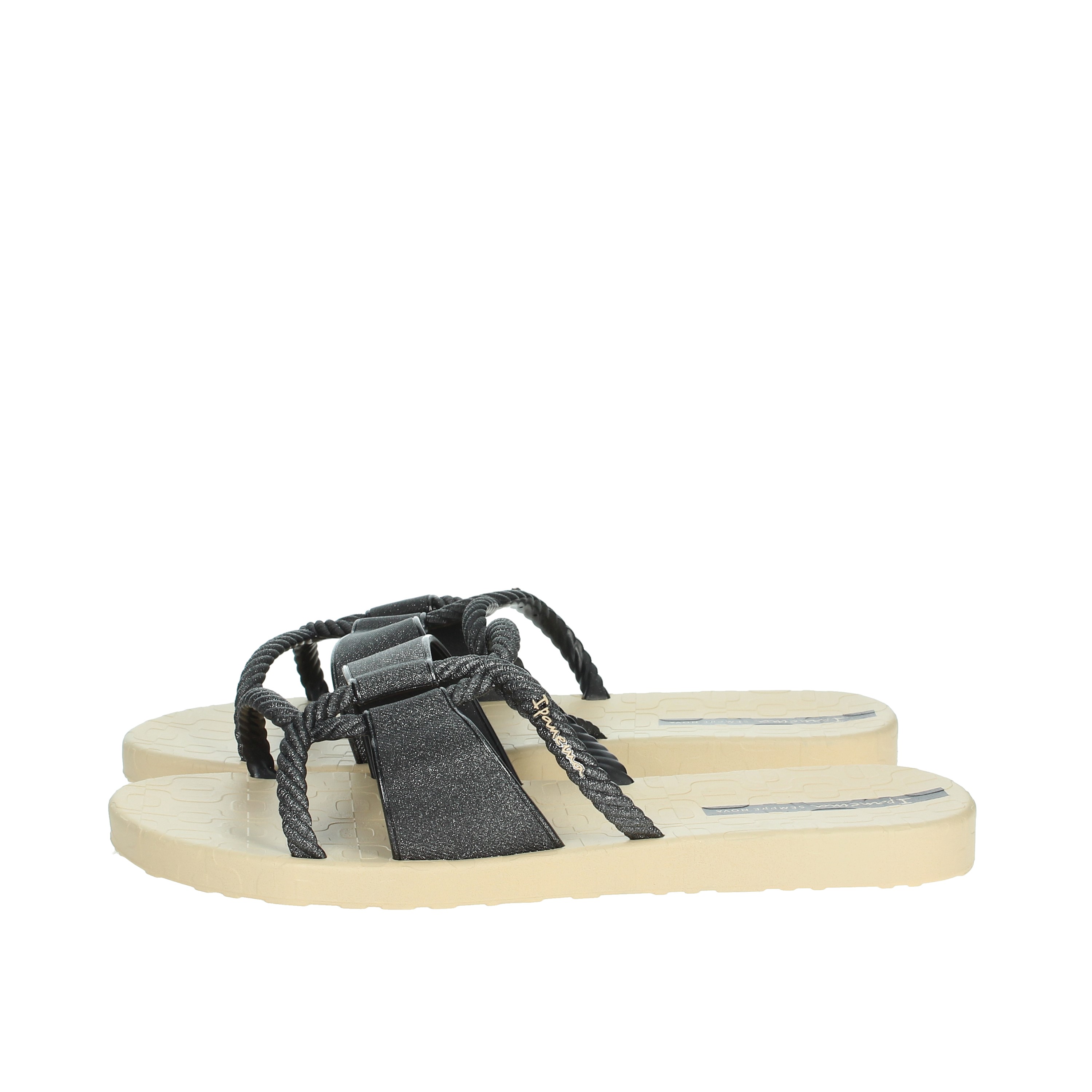 CIABATTE BASSE 27241 NERO/BEIGE