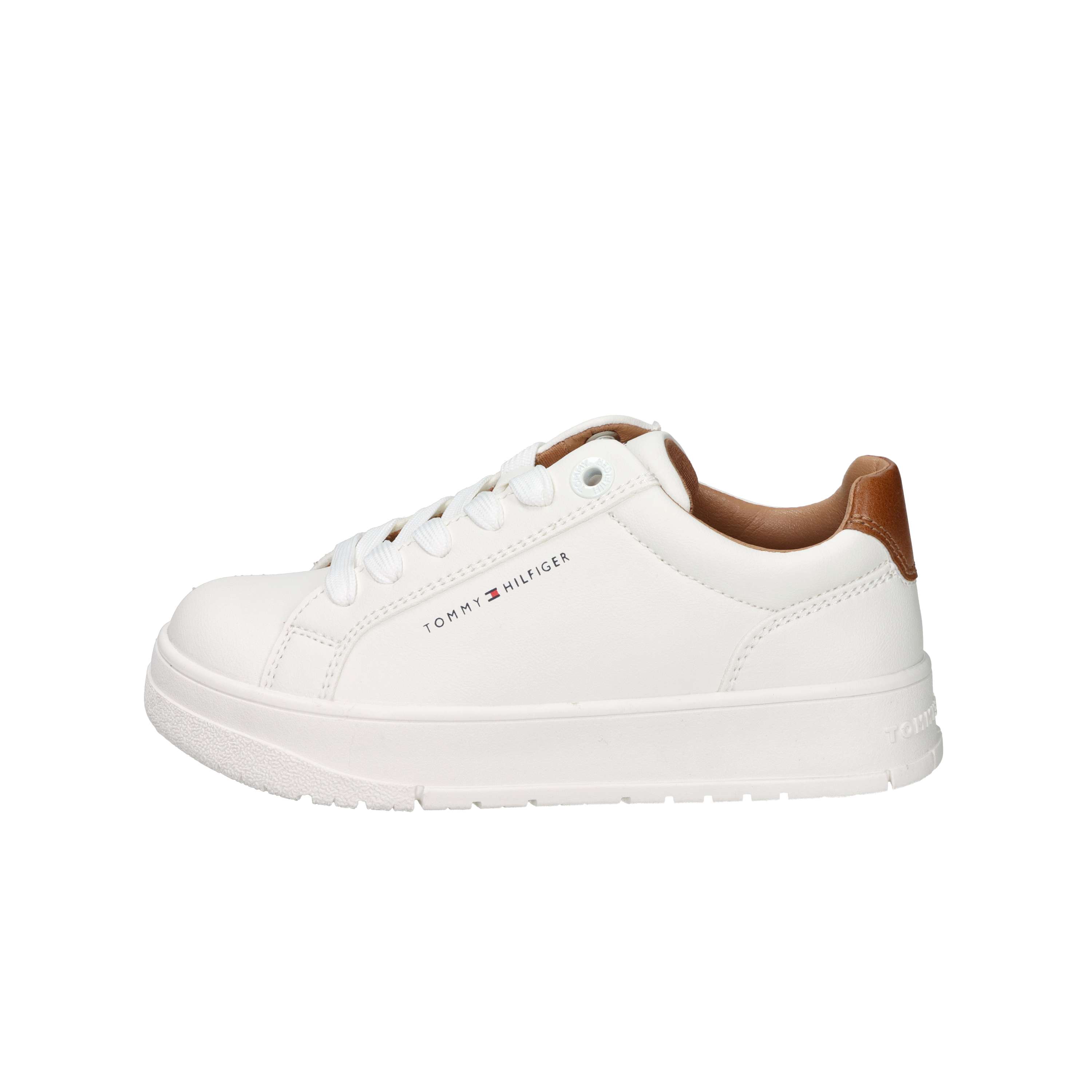 SNEAKERS BASSA T3X9-34091-1355 BIANCO/CUOIO