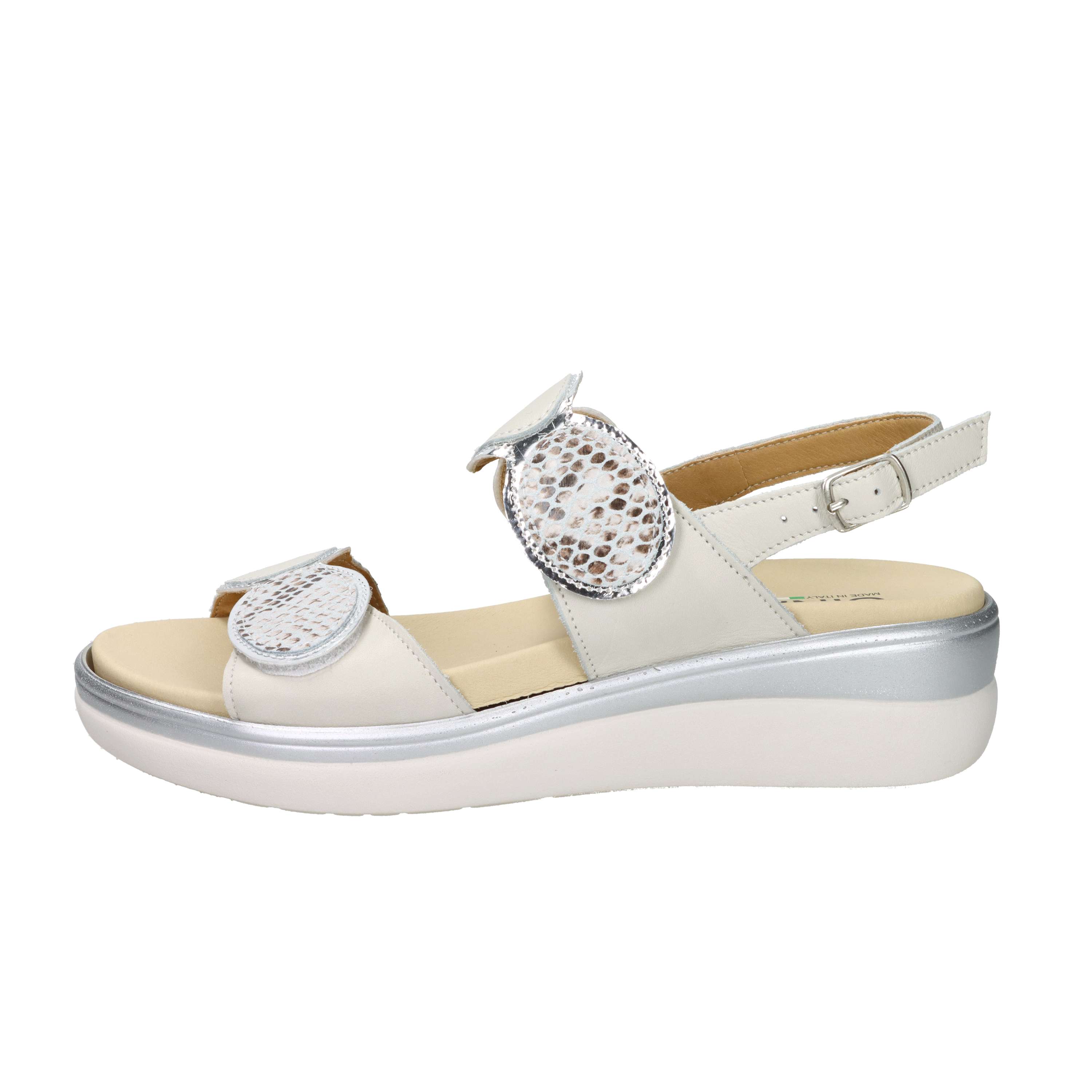 SANDALI CON ZEPPA IO20687 BIANCO