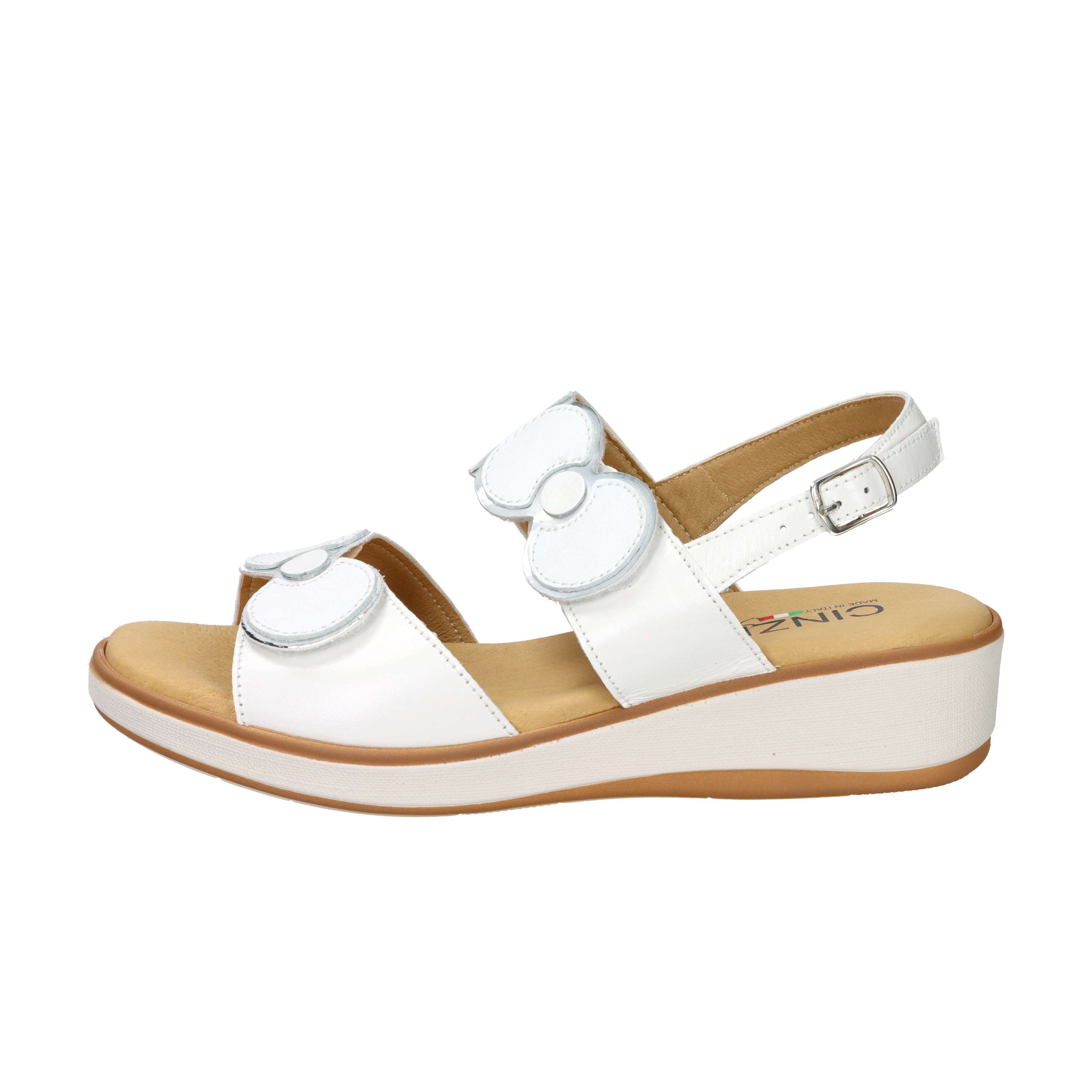 SANDALI CON ZEPPA IO21637CP BIANCO