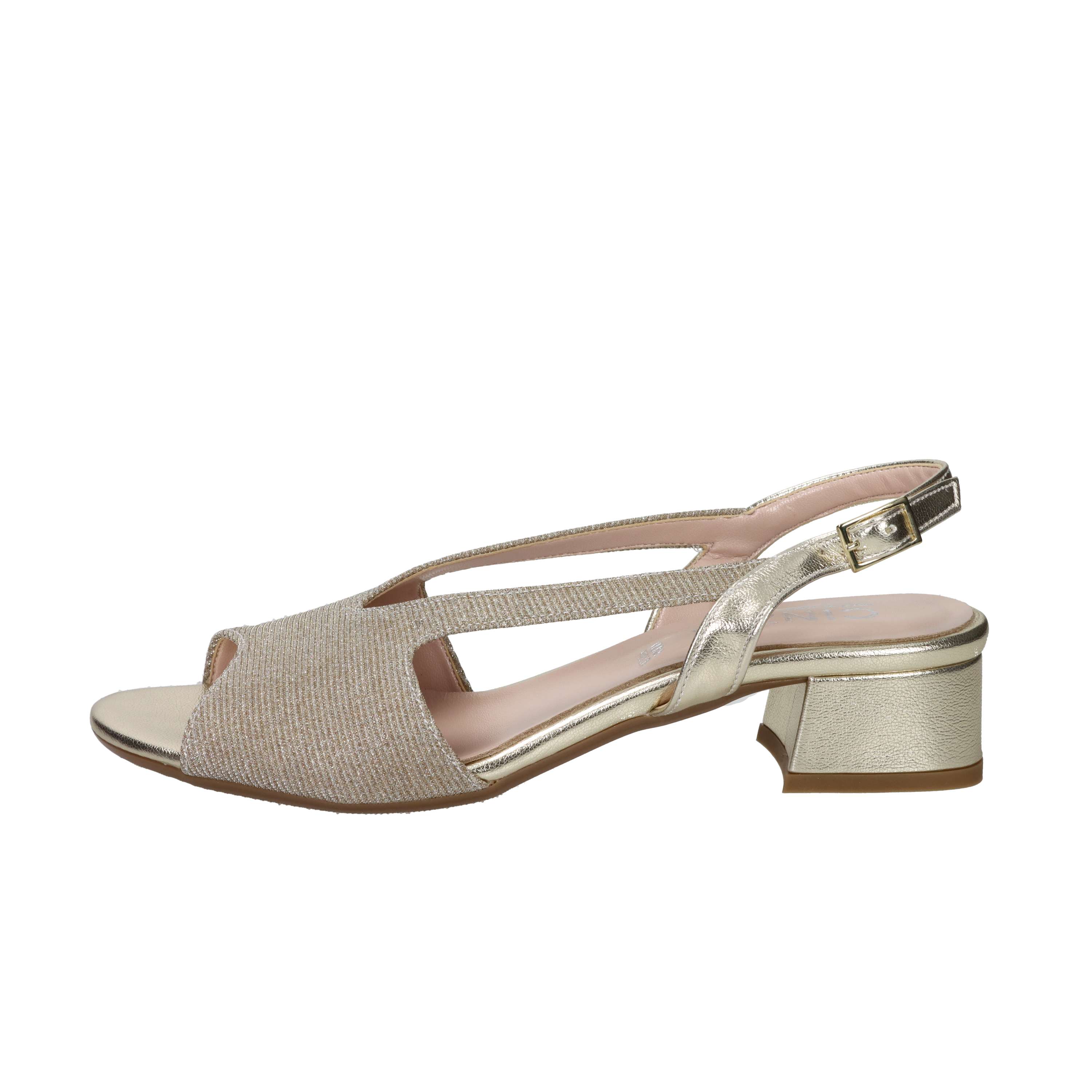 SANDALI CON TACCO DM2551 PLATINO