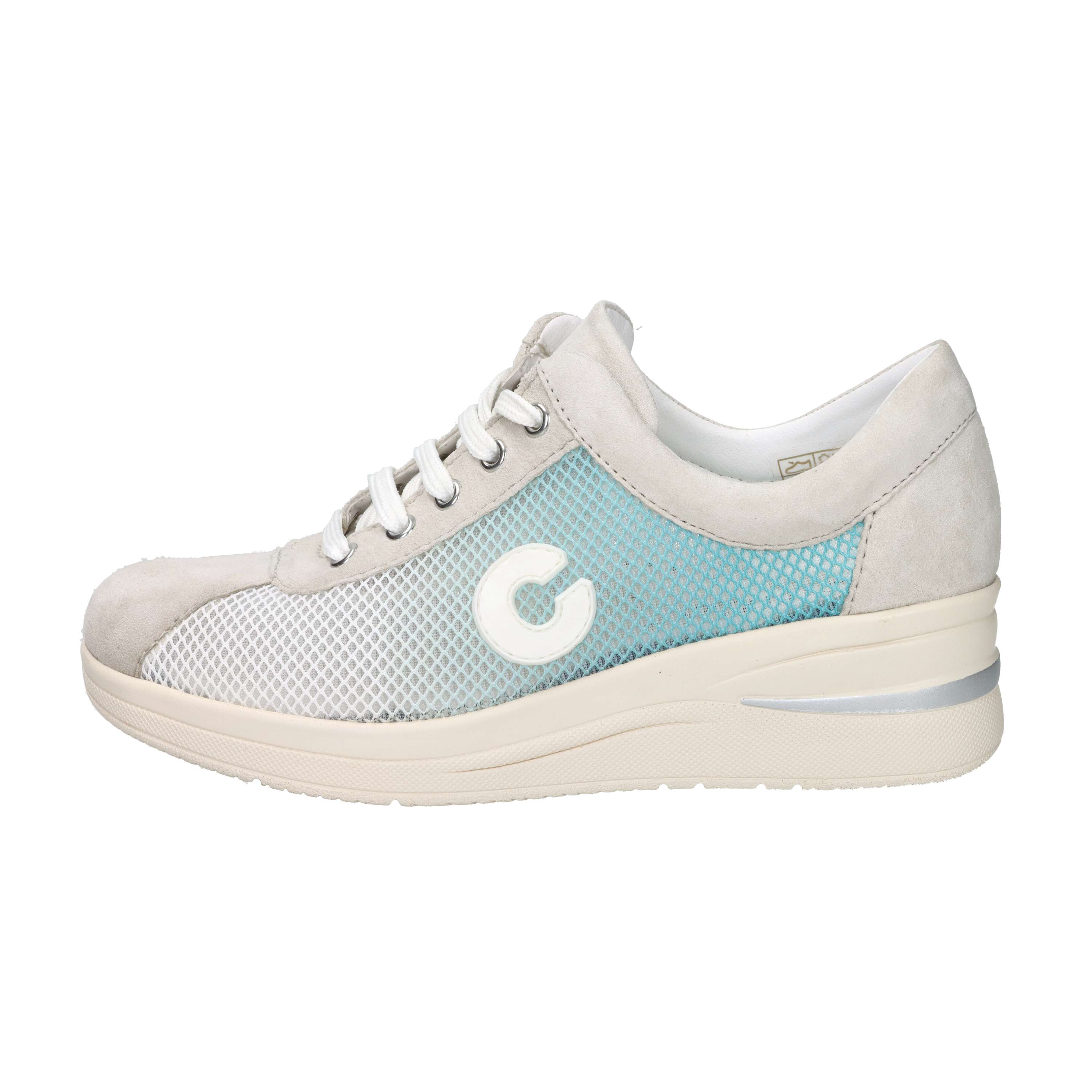 SNEAKERS BASSA IV0923492 BIANCO/CELESTE
