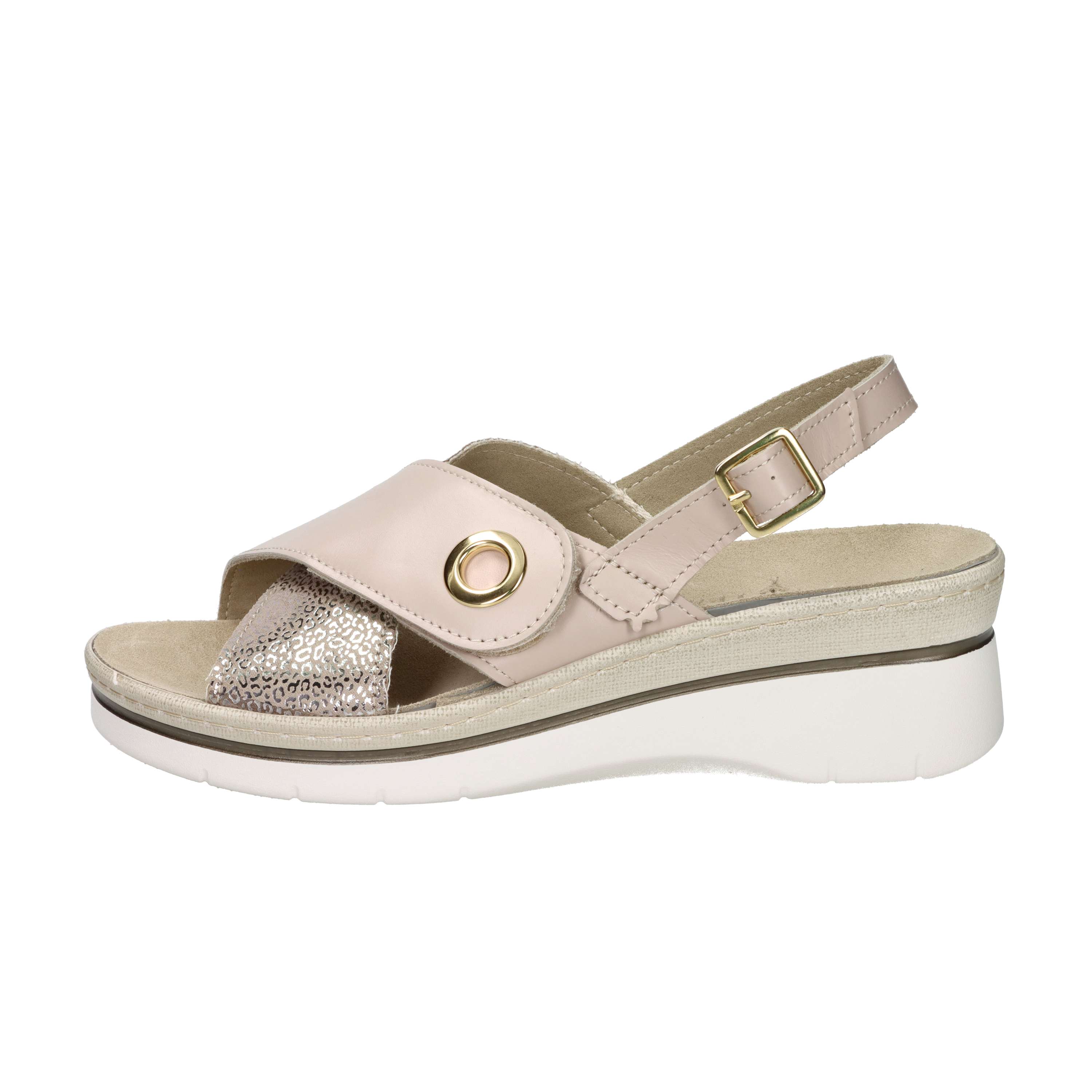 SANDALI CON ZEPPA VILLASANTA BEIGE