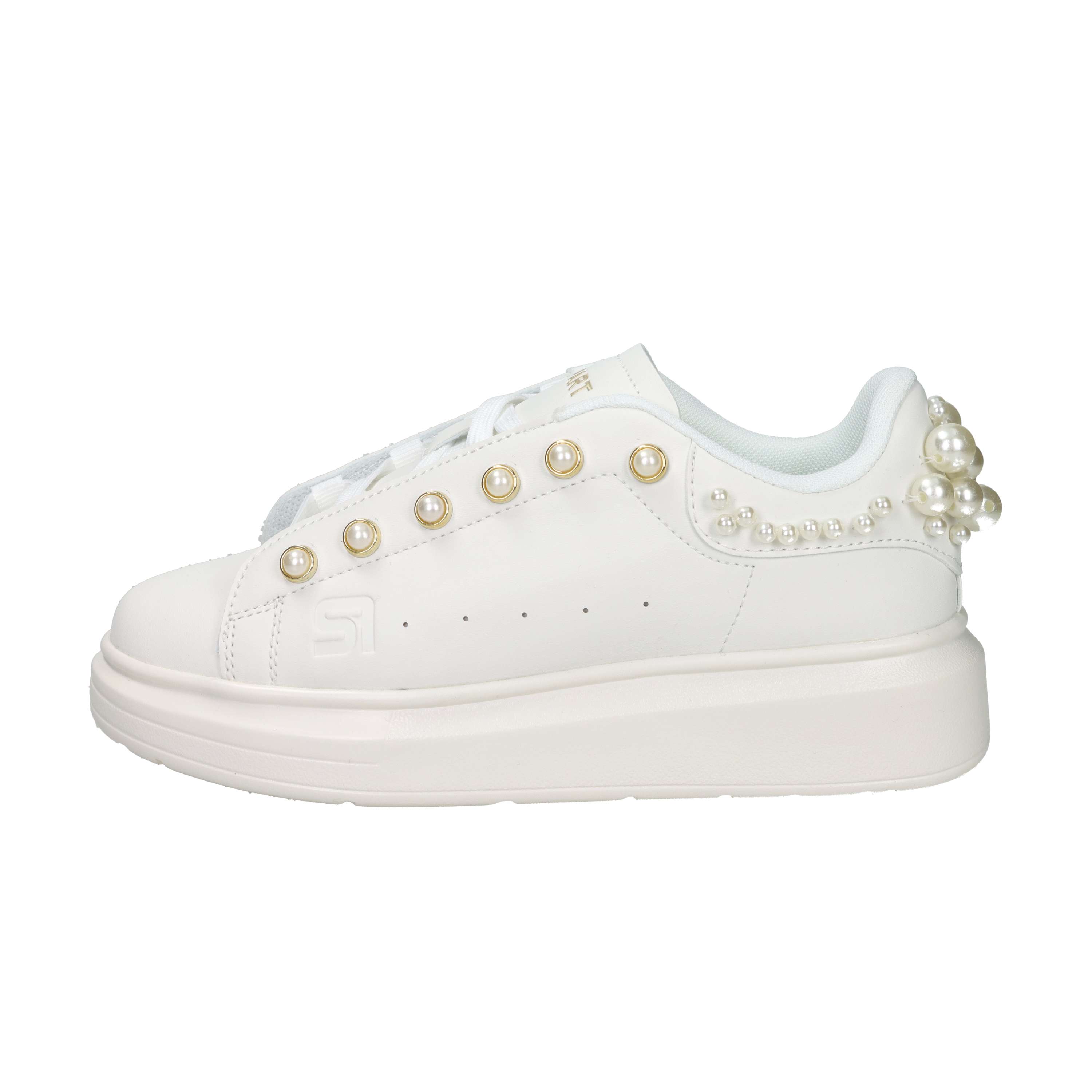 SNEAKERS BASSA SASS250202 BIANCO/ORO