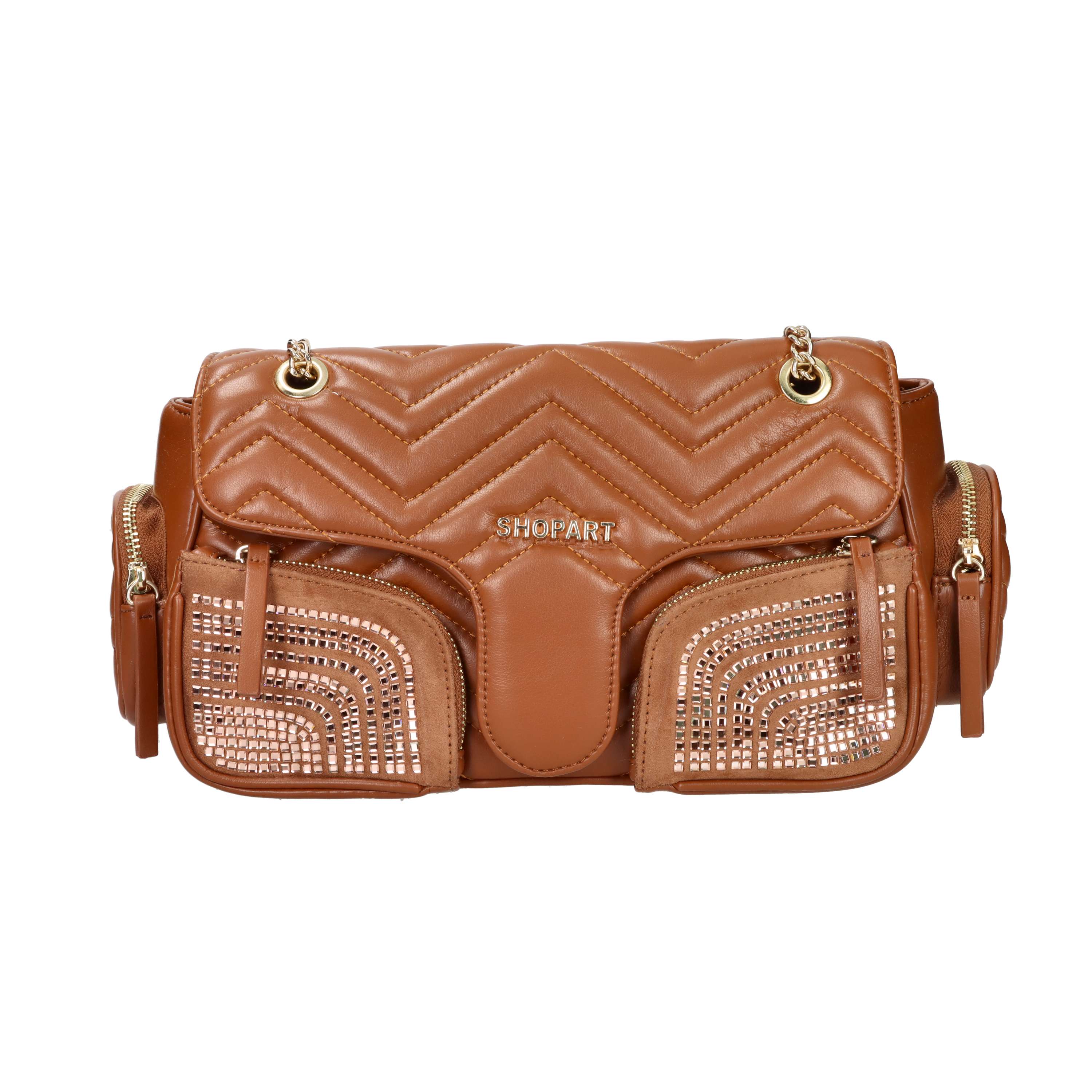 BORSA A SPALLA C.004 CUOIO