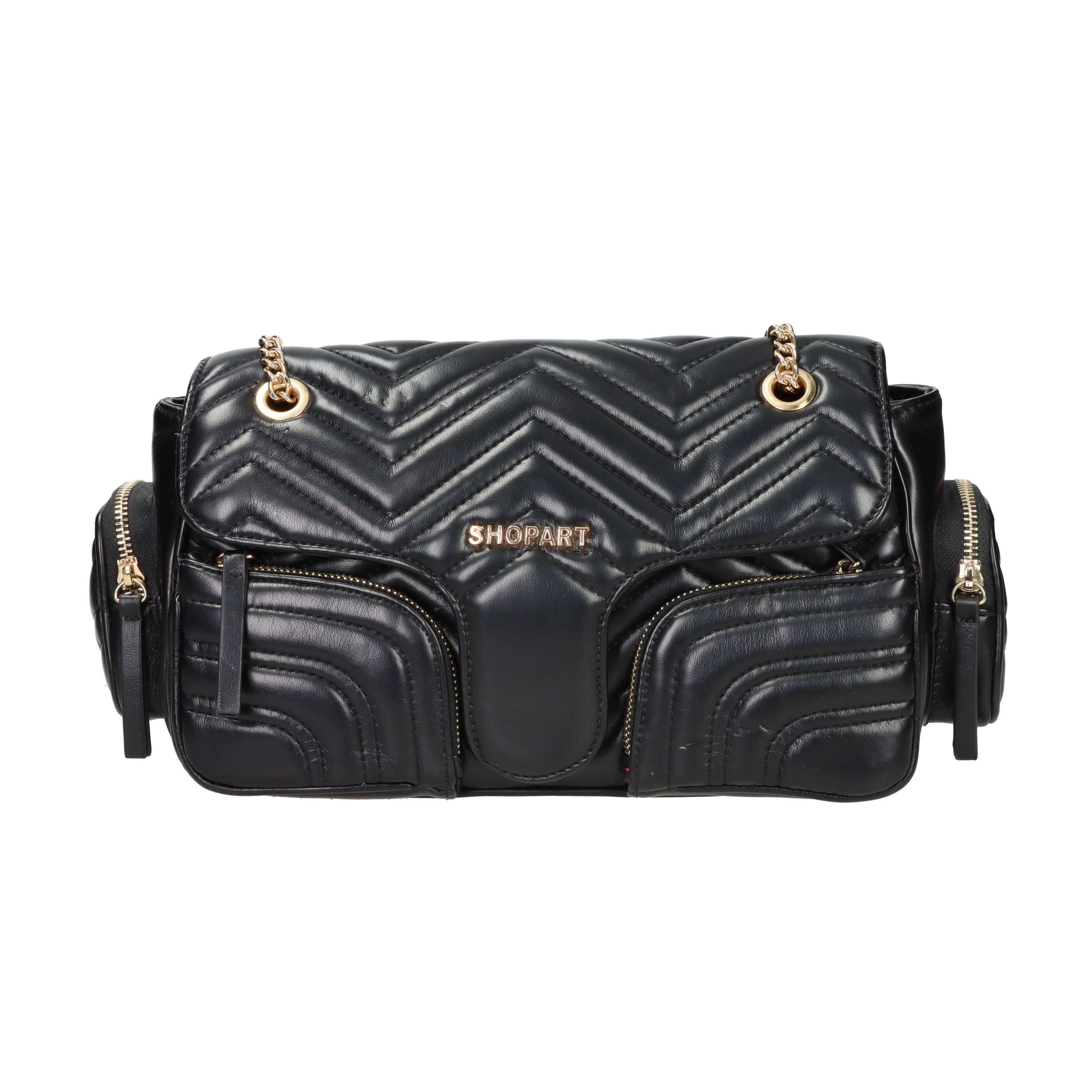 BORSA A SPALLA C.004 NERO