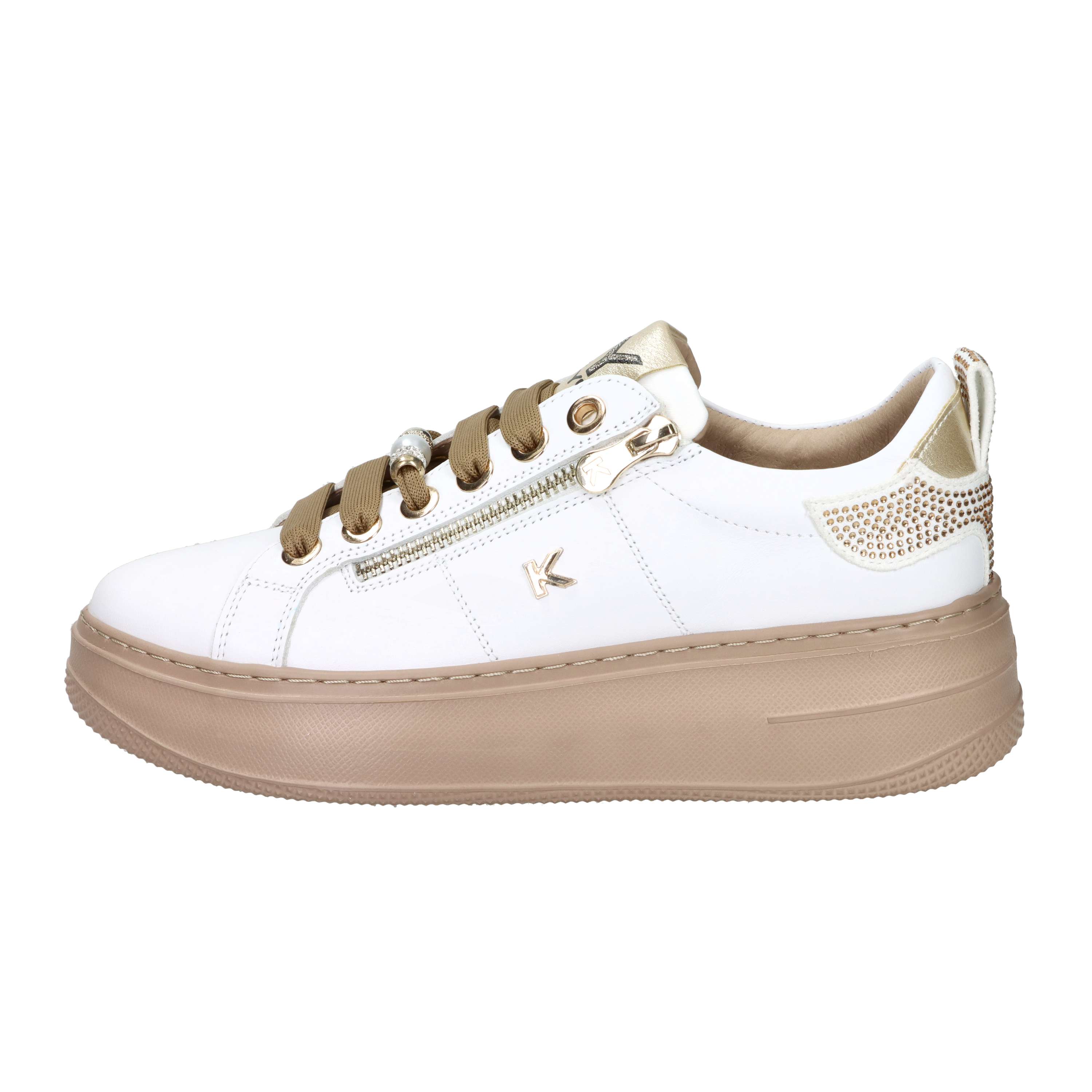 SNEAKERS BASSA K-11212 BIANCO