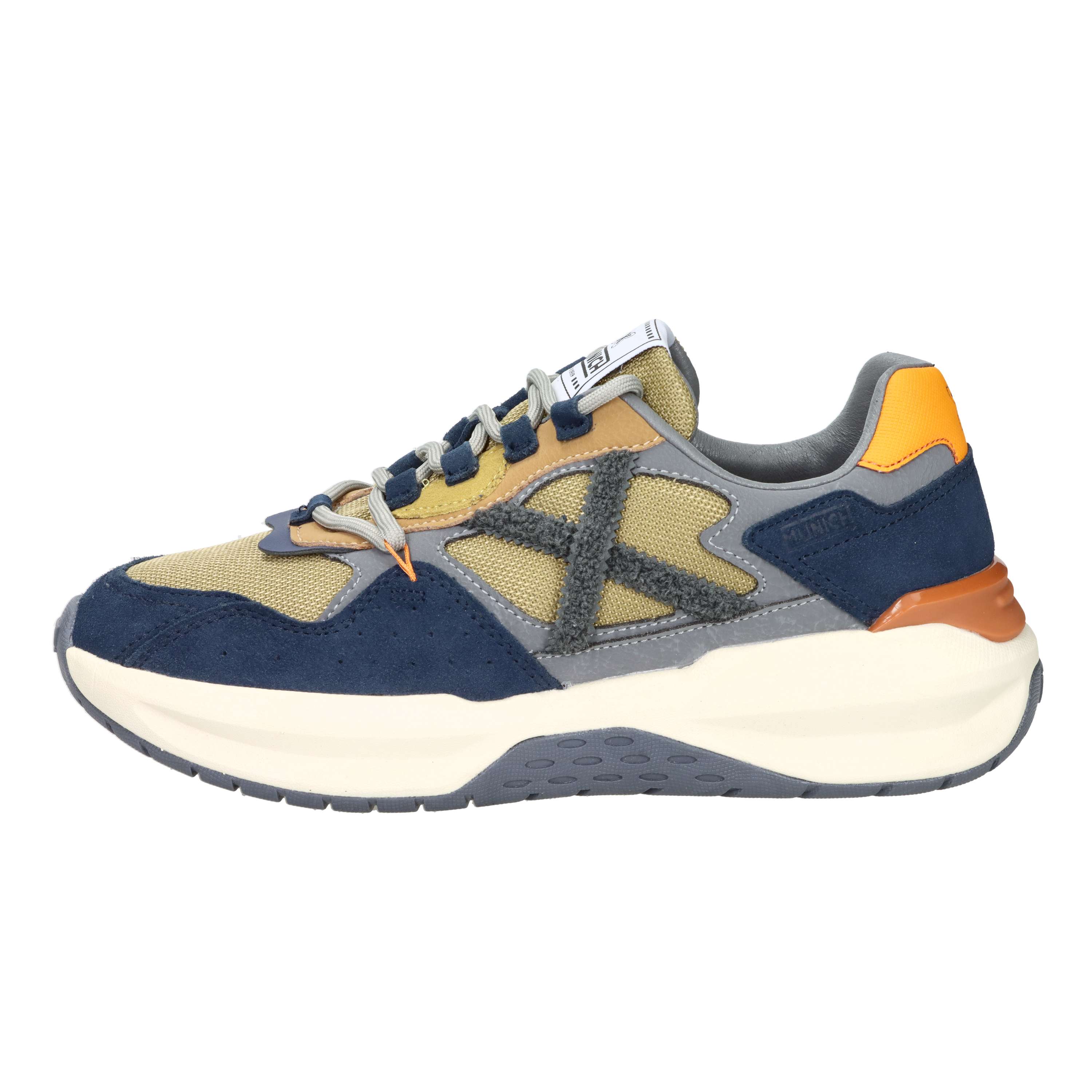 SNEAKERS BASSA 8097012 BLU/GIALLO