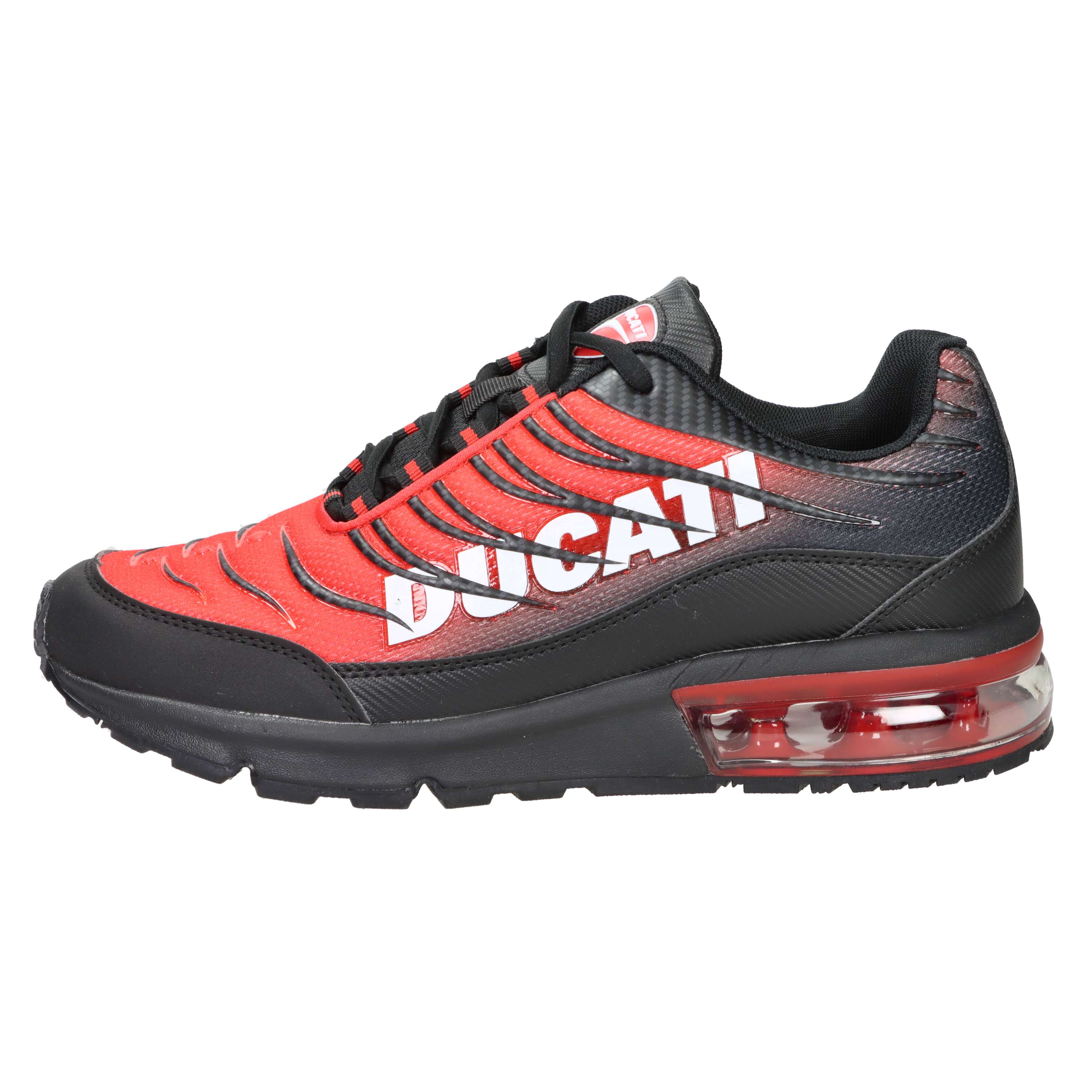 SNEAKERS BASSA DU52M105 NERO/ROSSO