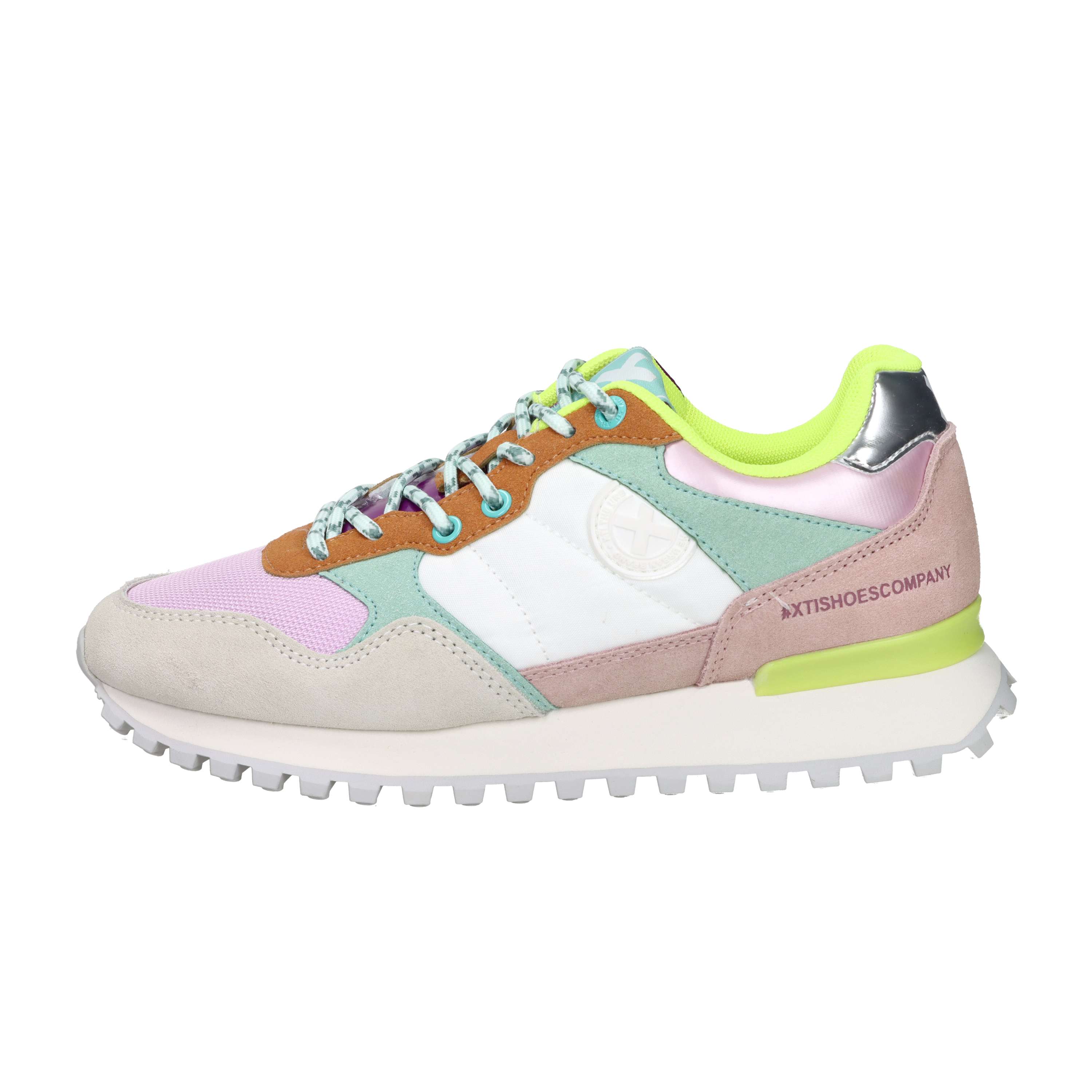 SNEAKERS BASSA 142934 BIANCO/ROSA