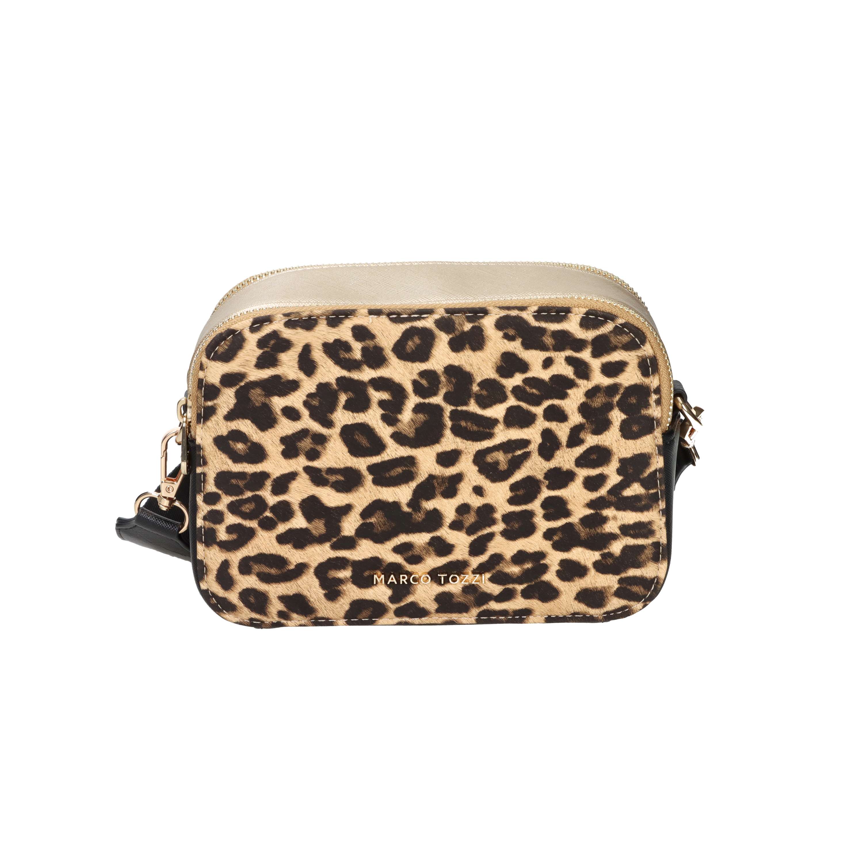 BORSA A TRACOLLA 2-81103-45 BEIGE/NERO