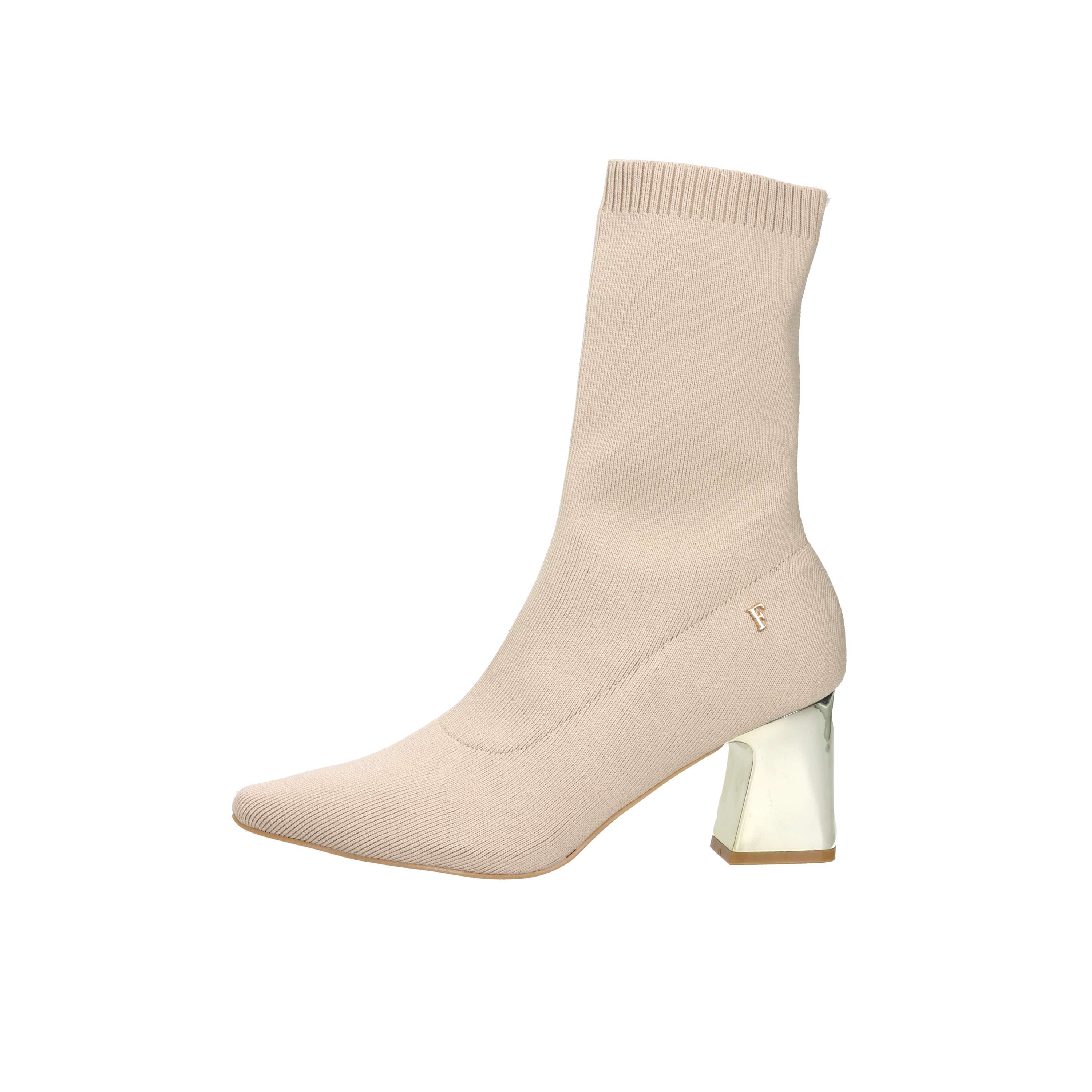 STIVALETTI TACCO F-537 BEIGE