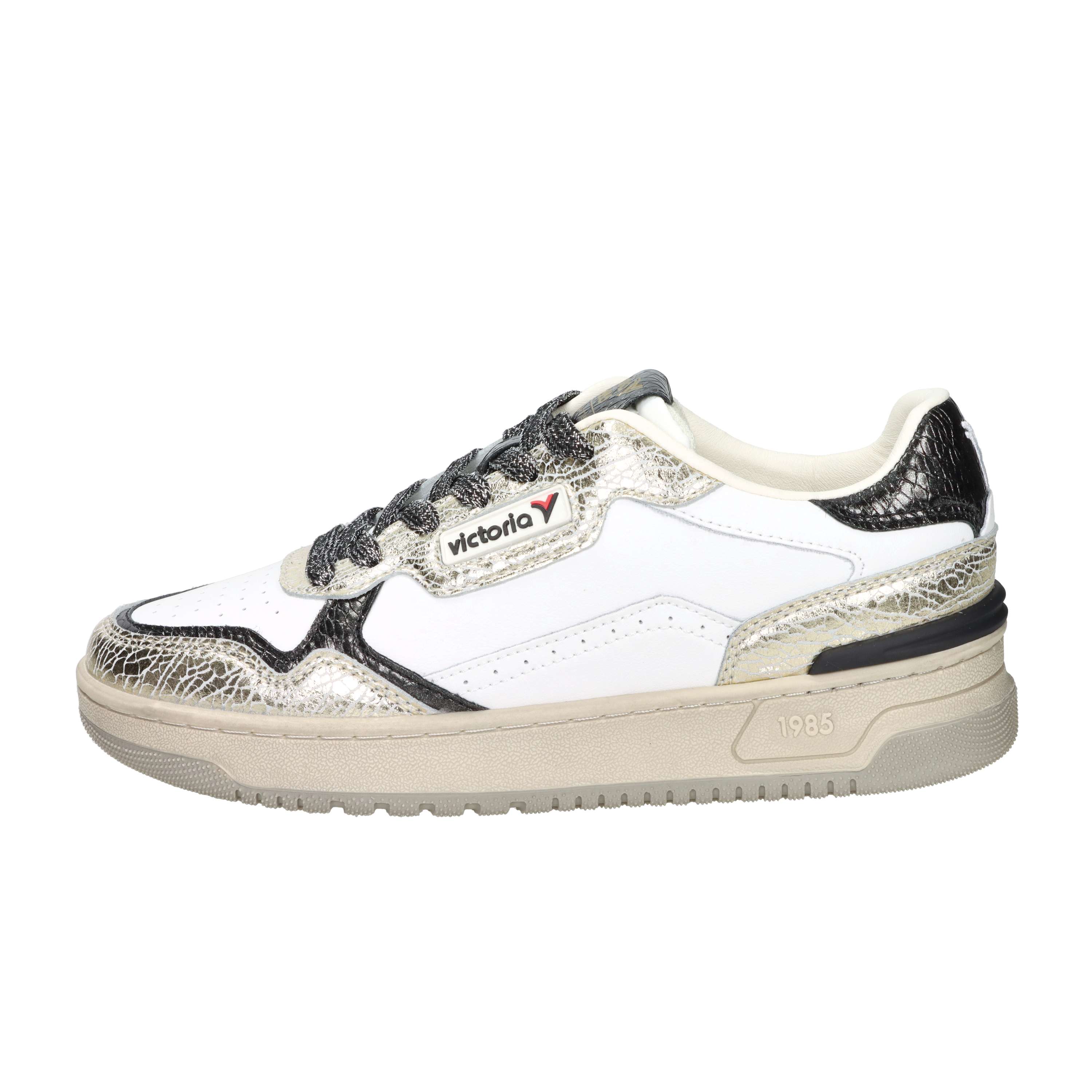 SNEAKERS BASSA 8800127 BIANCO/ORO