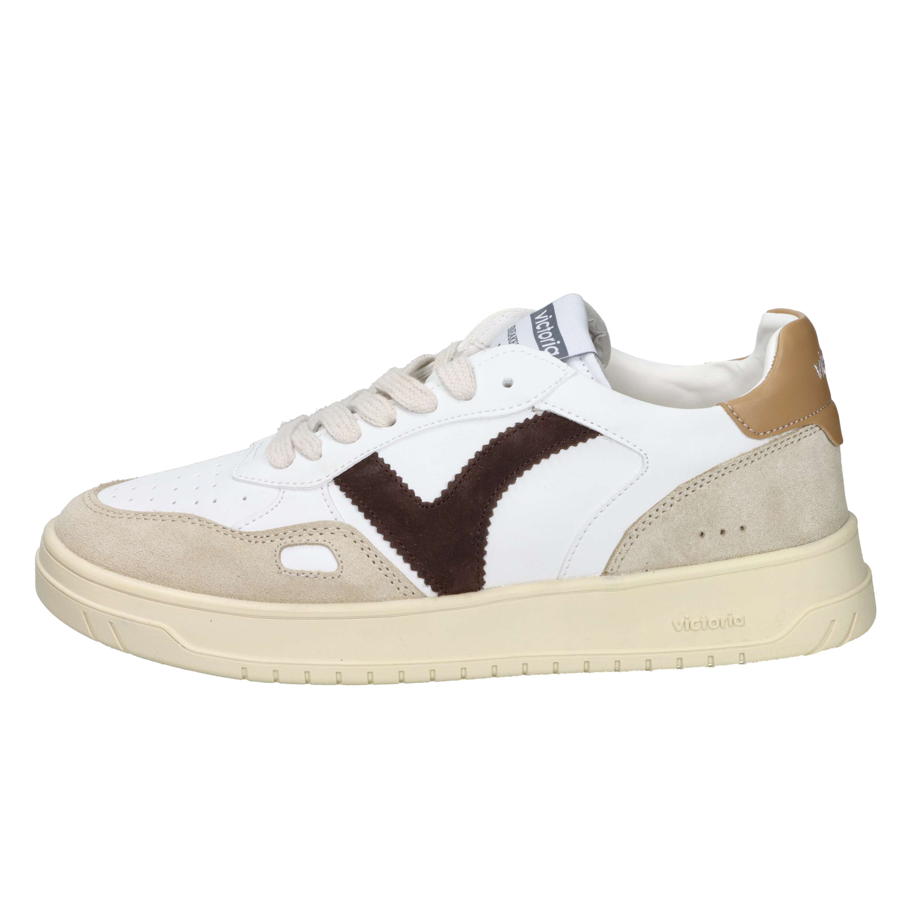 SNEAKERS BASSA 1257101 BIANCO/MARRONE