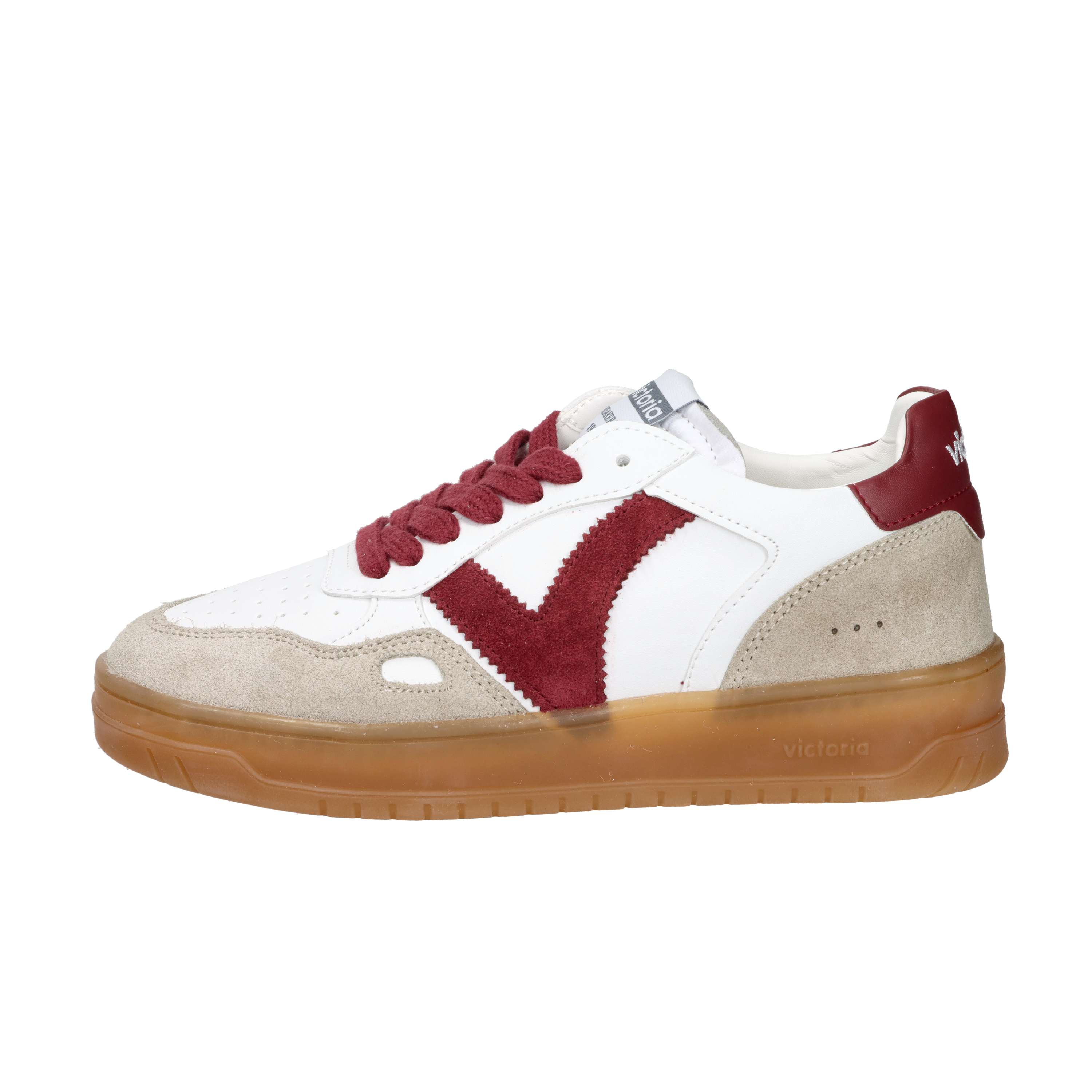 SNEAKERS BASSA 1257125 BIANCO/BORDEAUX