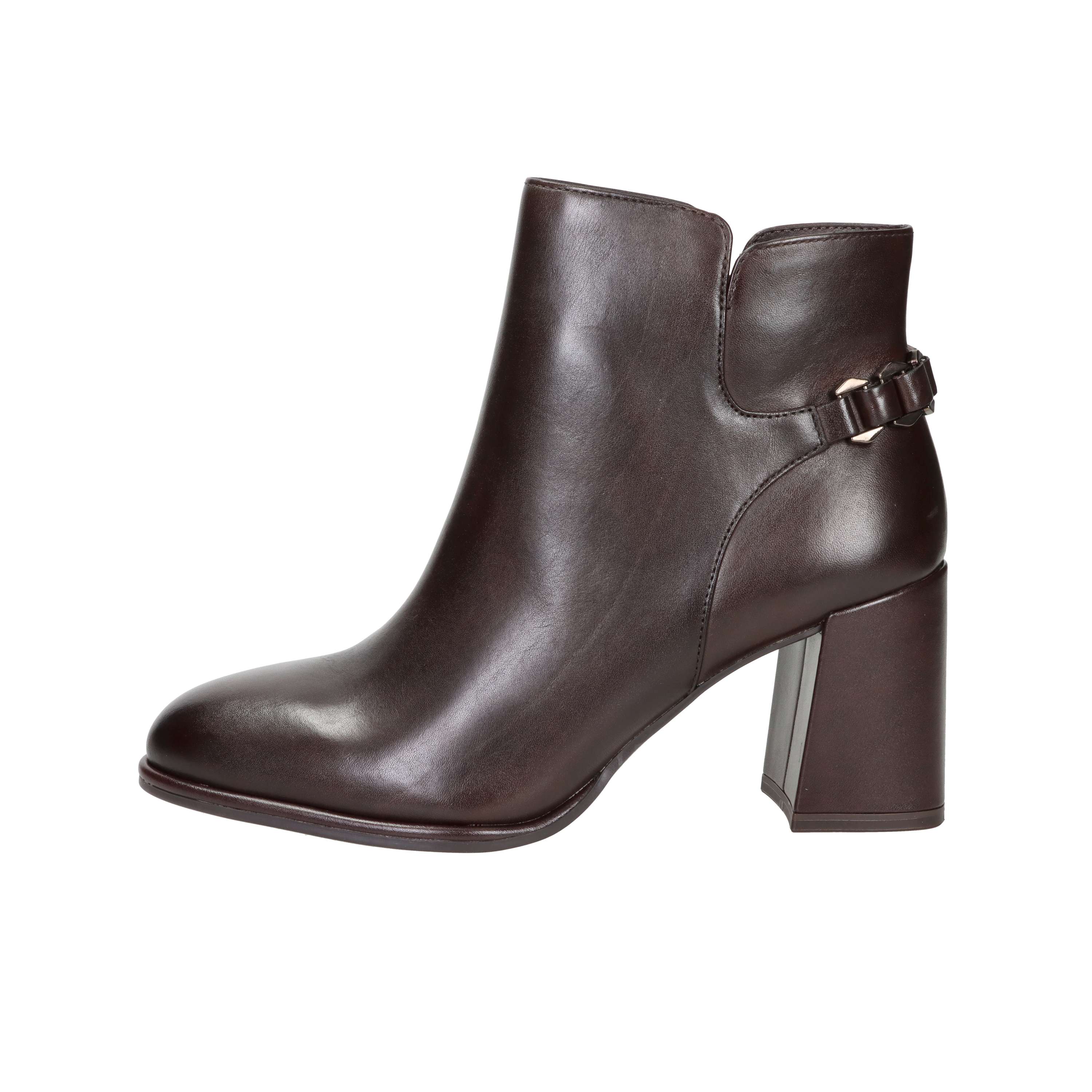 STIVALETTI TACCO 1-25346-45 MARRONE