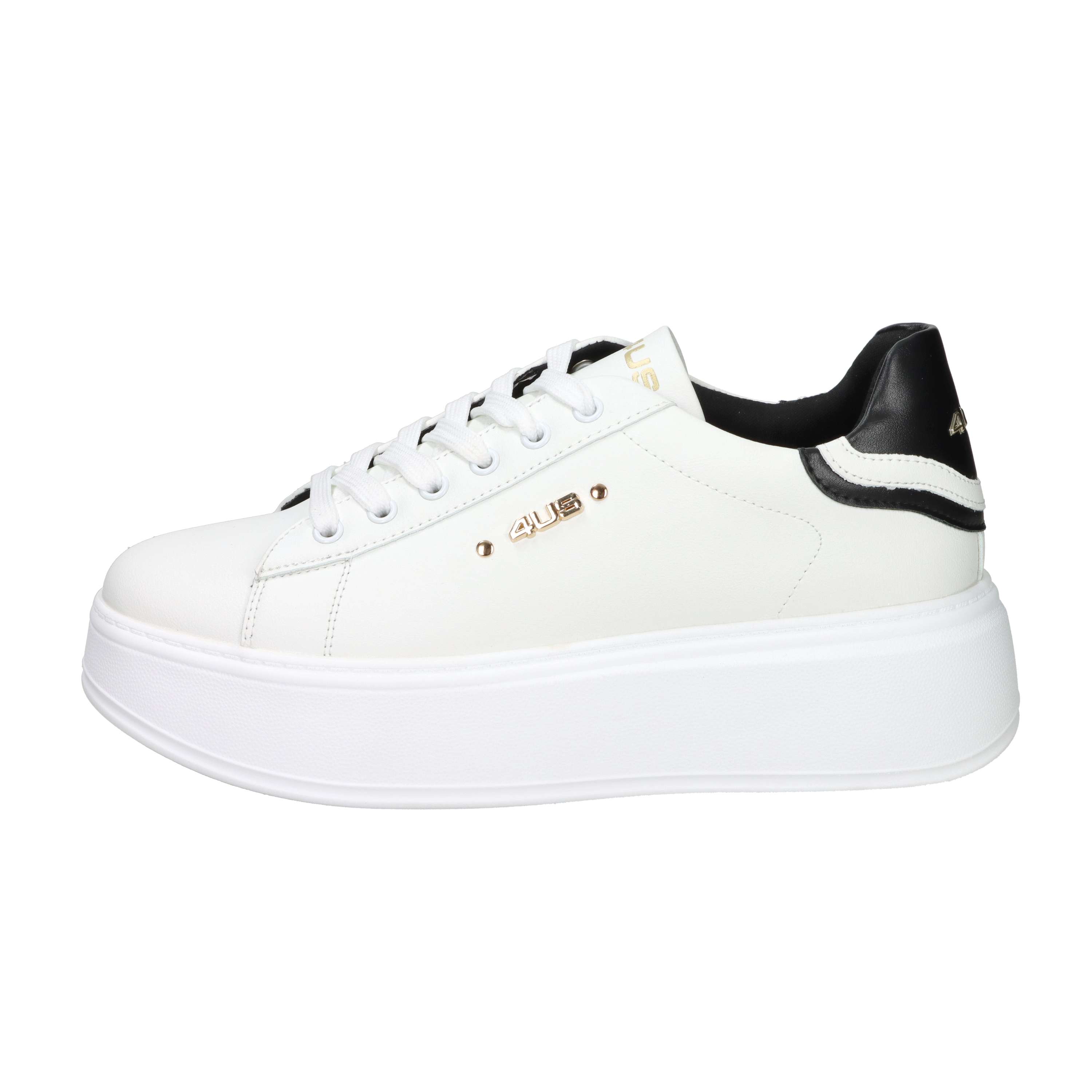 SNEAKERS BASSA 4BX102 BIANCO/NERO