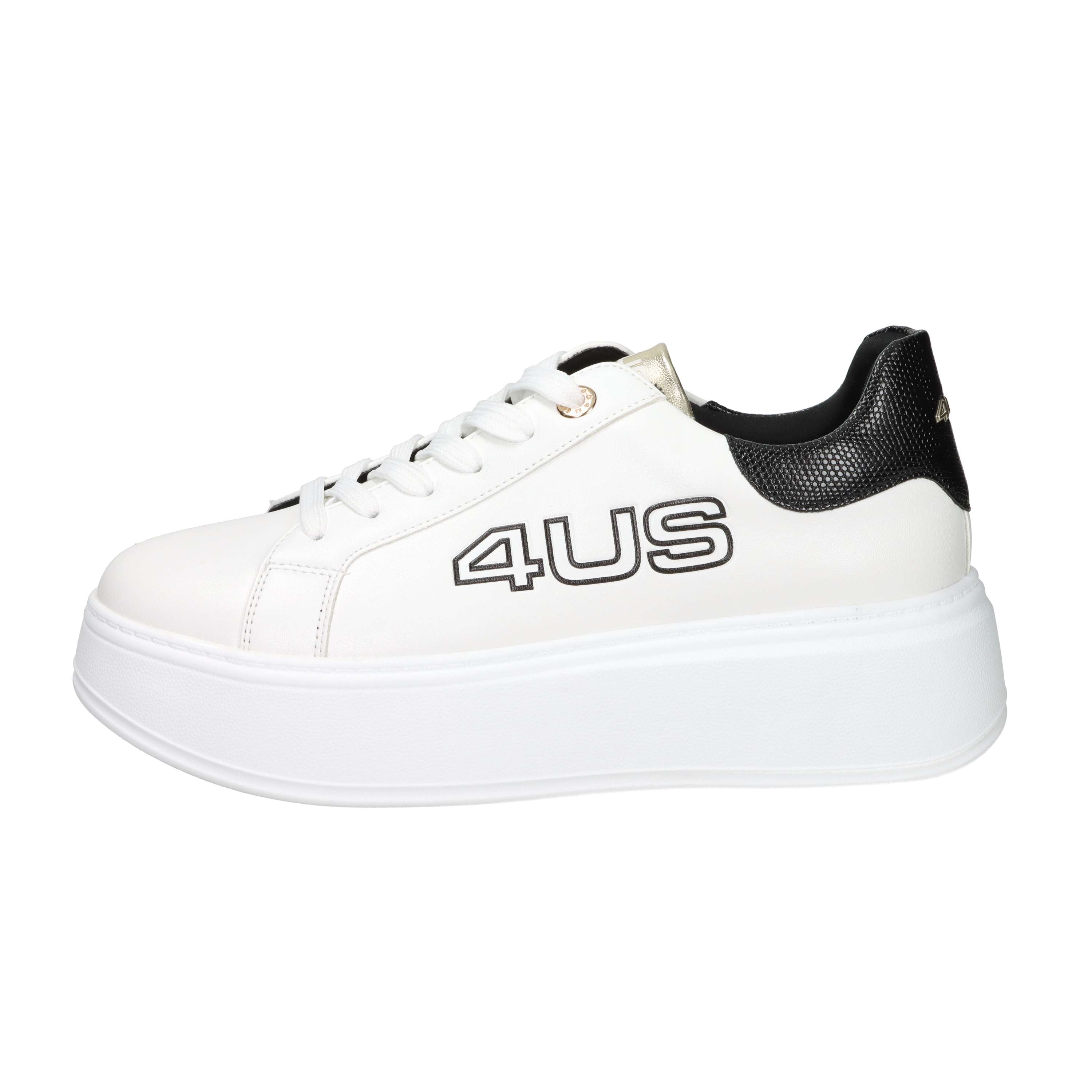 SNEAKERS BASSA 4BX103 BIANCO/NERO