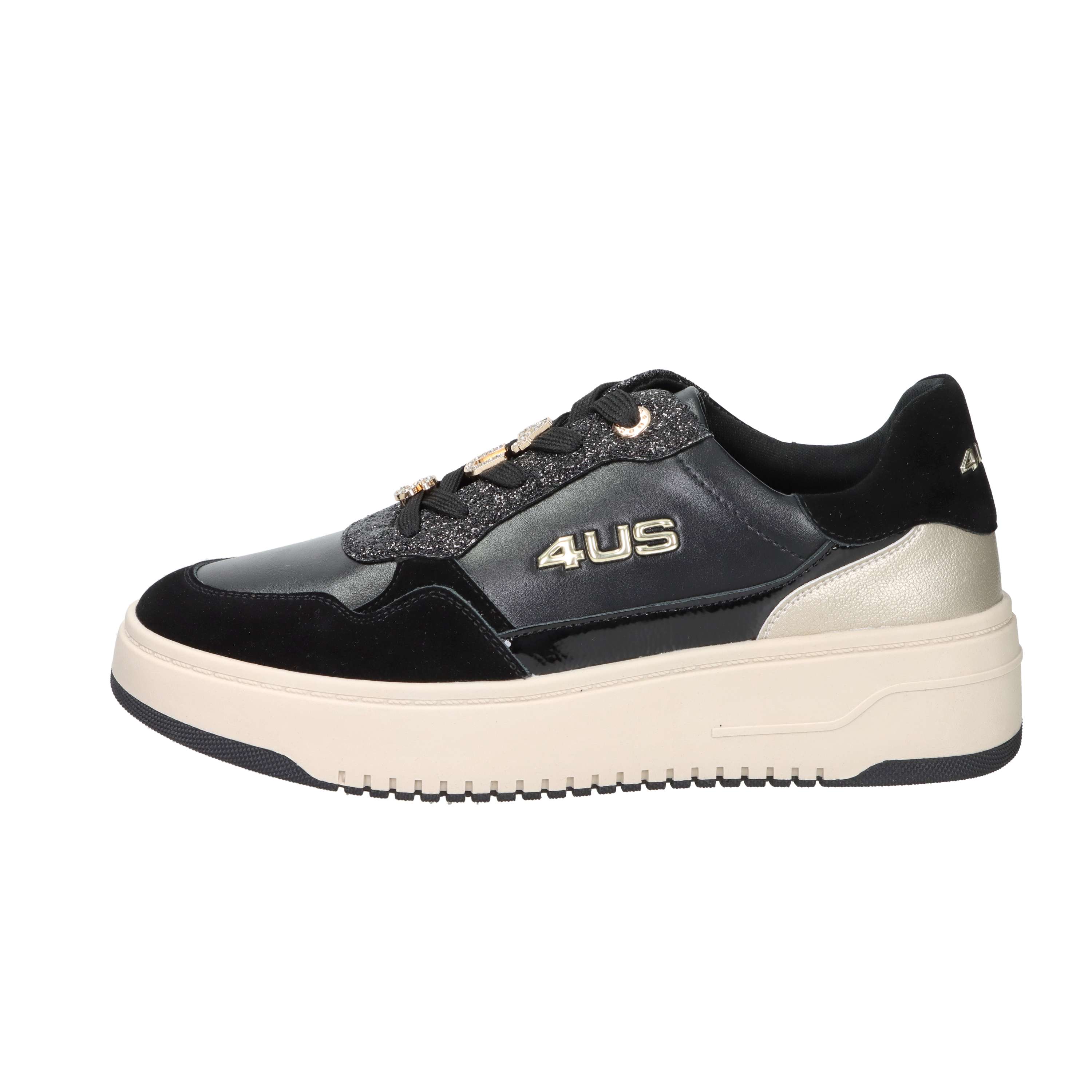 SNEAKERS BASSA 4BX104 NERO