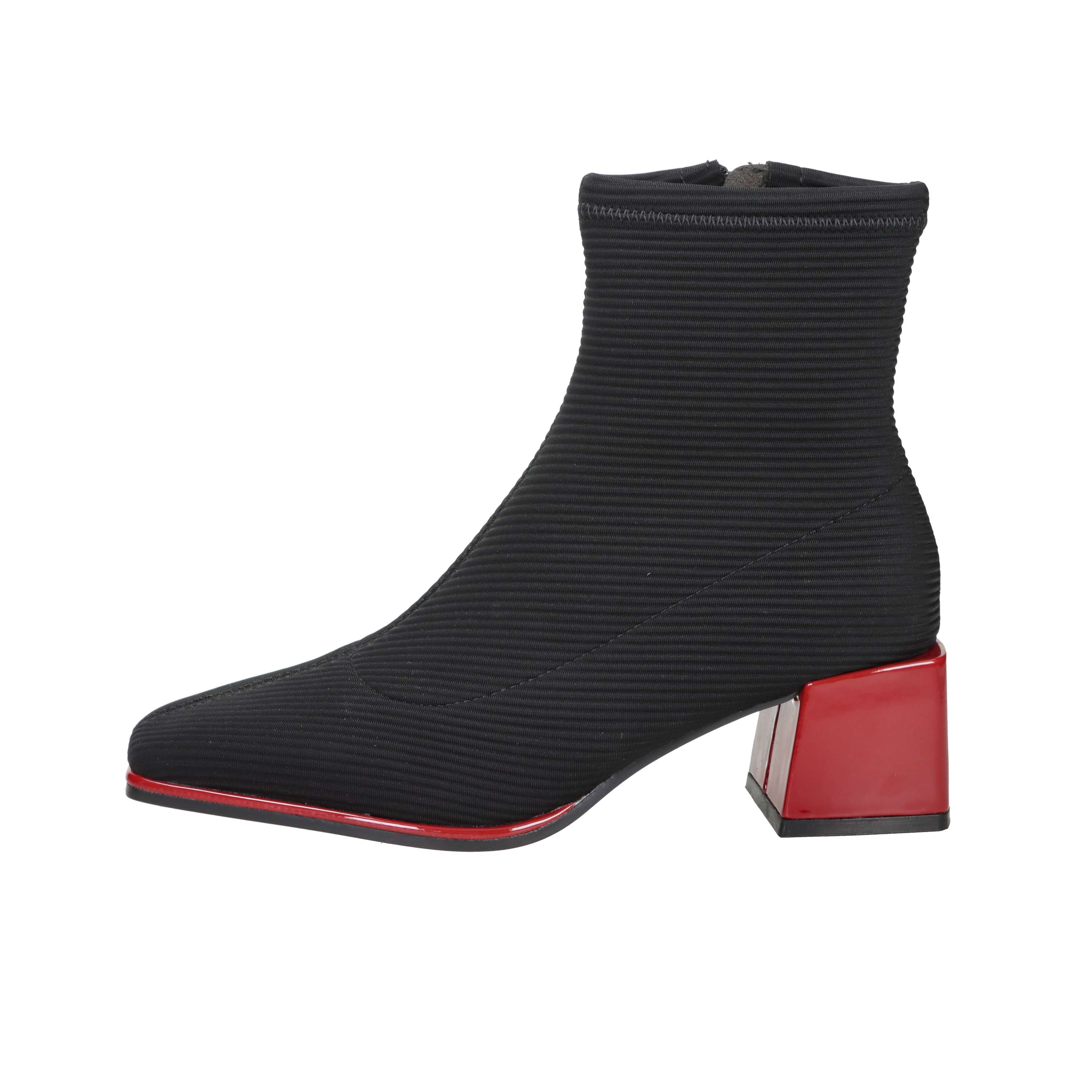 STIVALETTI TACCO 76713 NERO