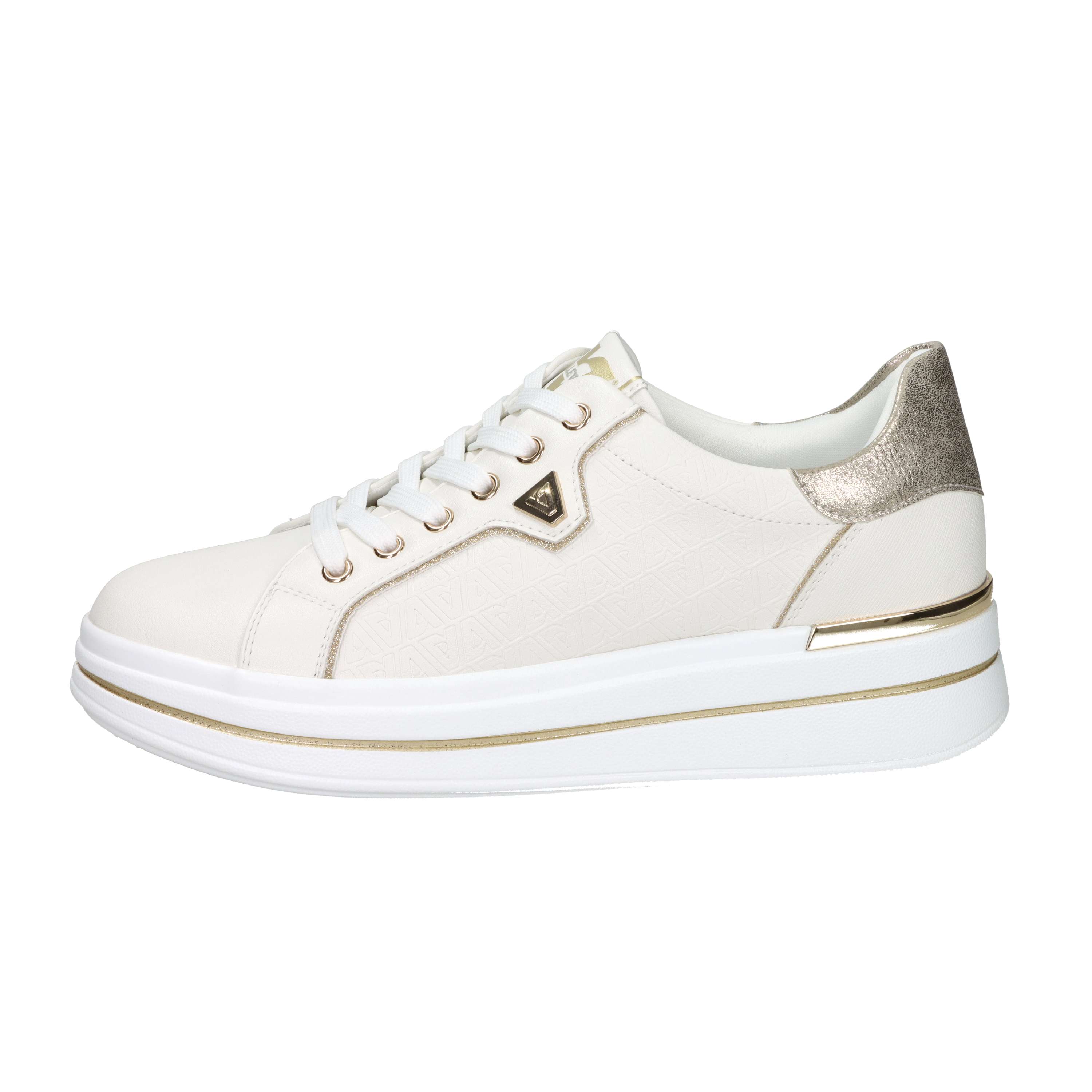 SNEAKERS BASSA 35482L BIANCO/ORO