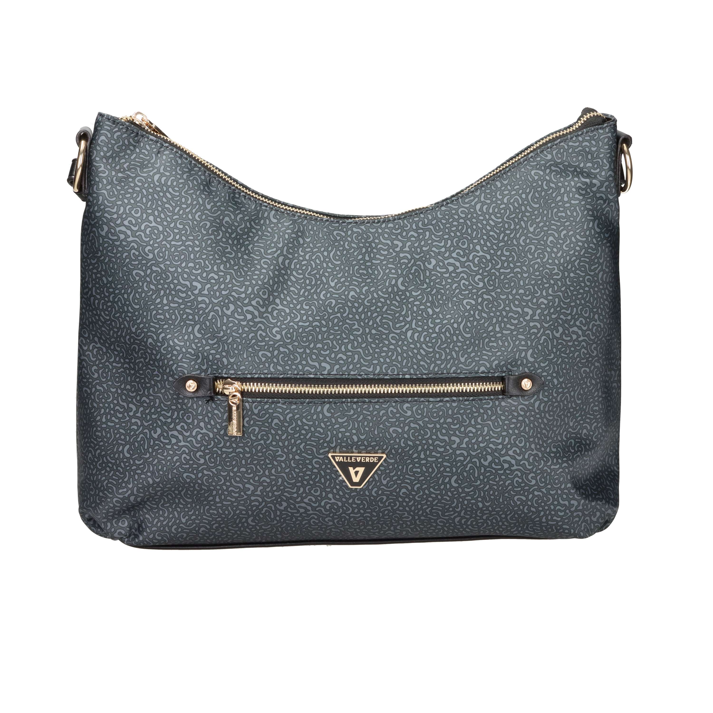 BORSA A SPALLA 96704A NERO/GRIGIO