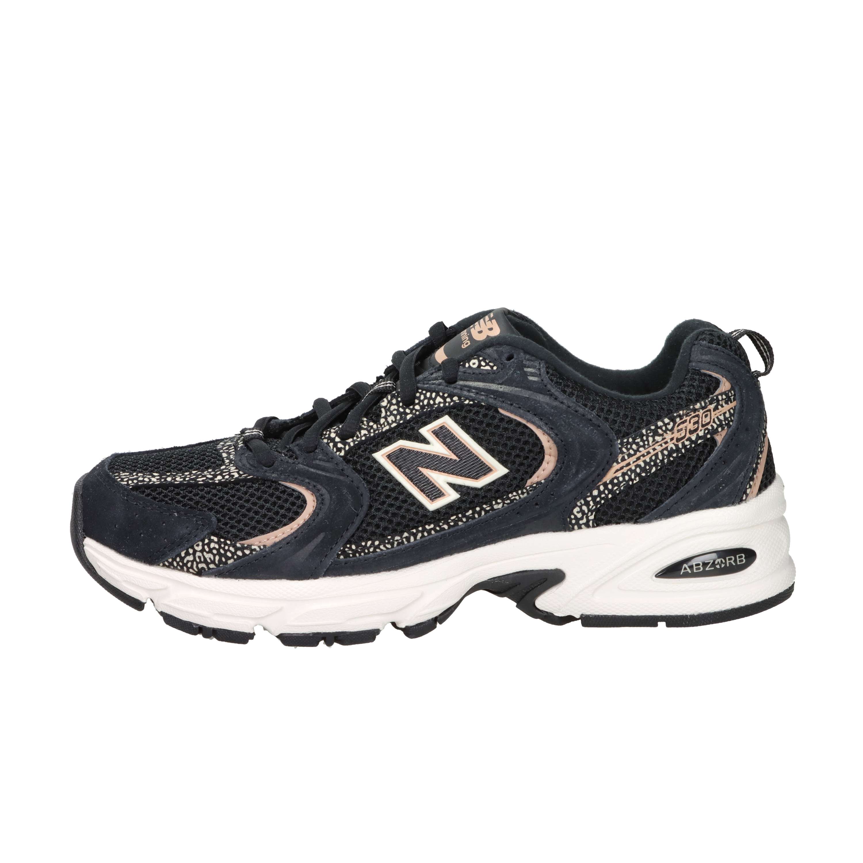 SNEAKERS BASSA U530CRB NERO