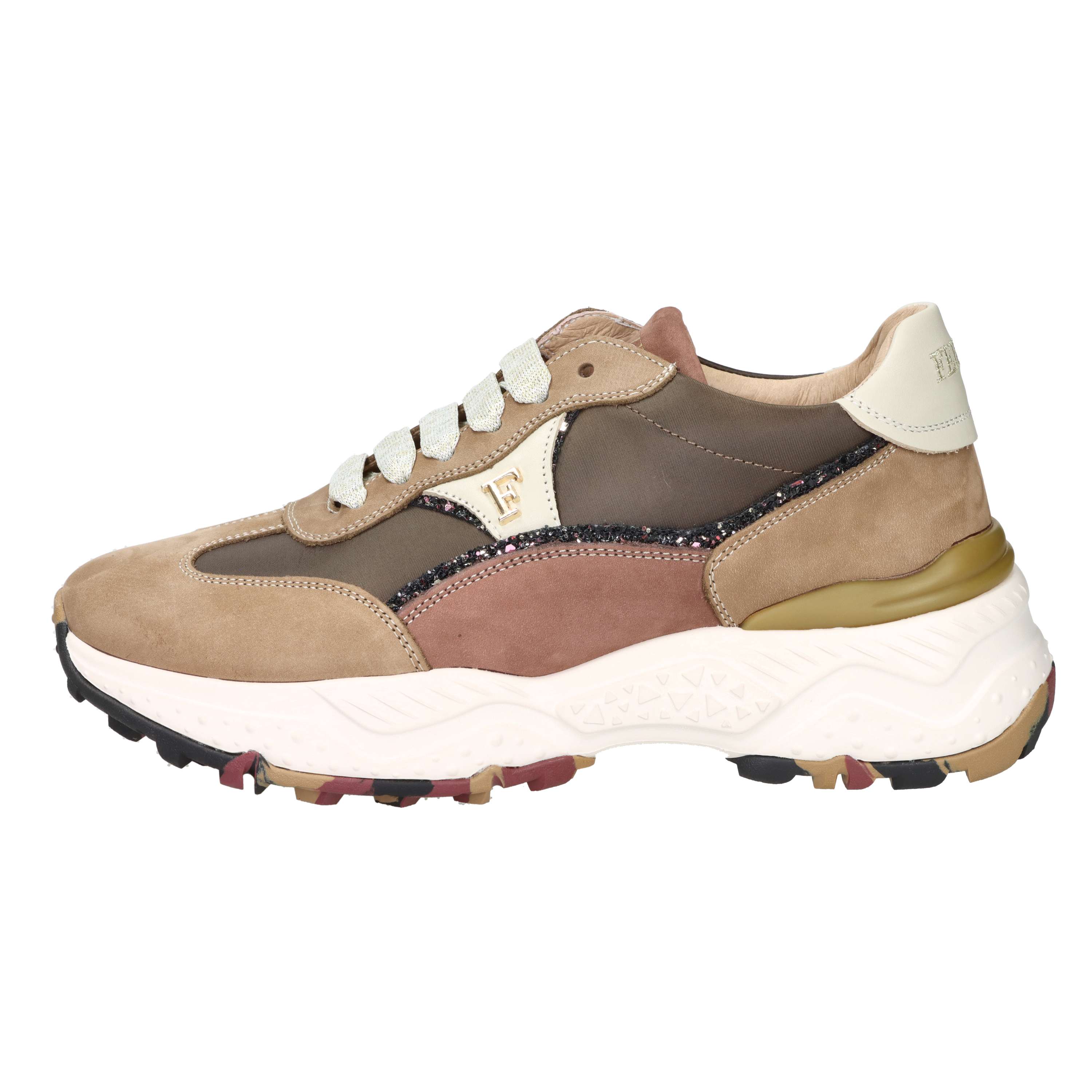 SNEAKERS BASSA F-451 MARRONE