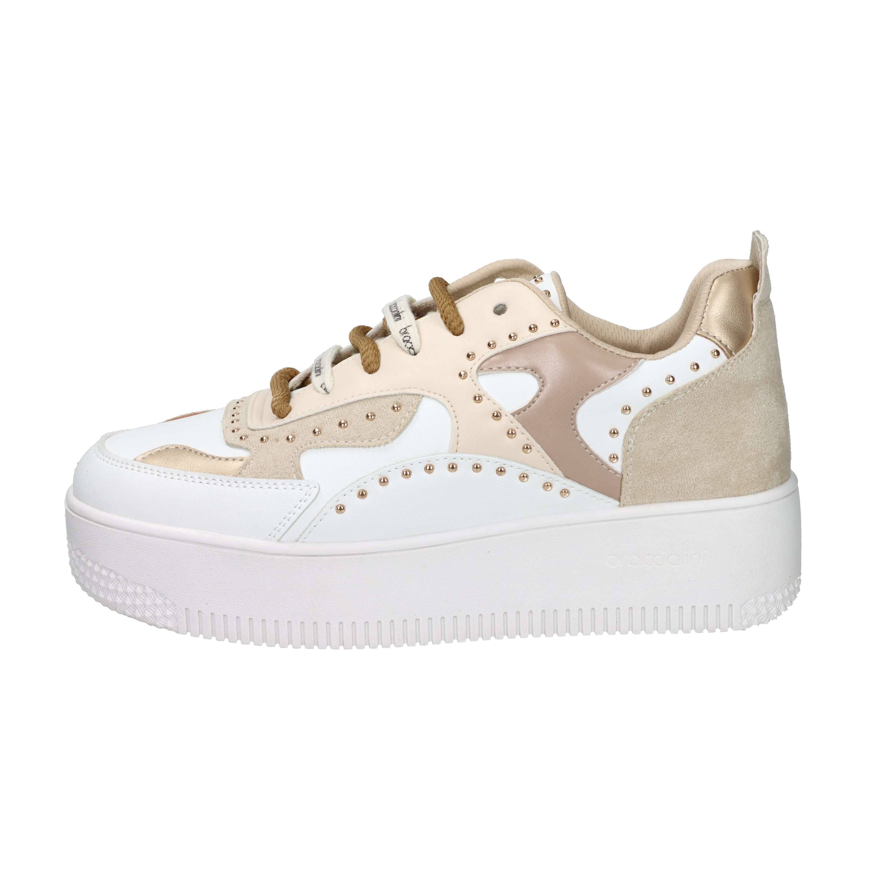 SNEAKERS BASSA B105 BIANCO/BEIGE