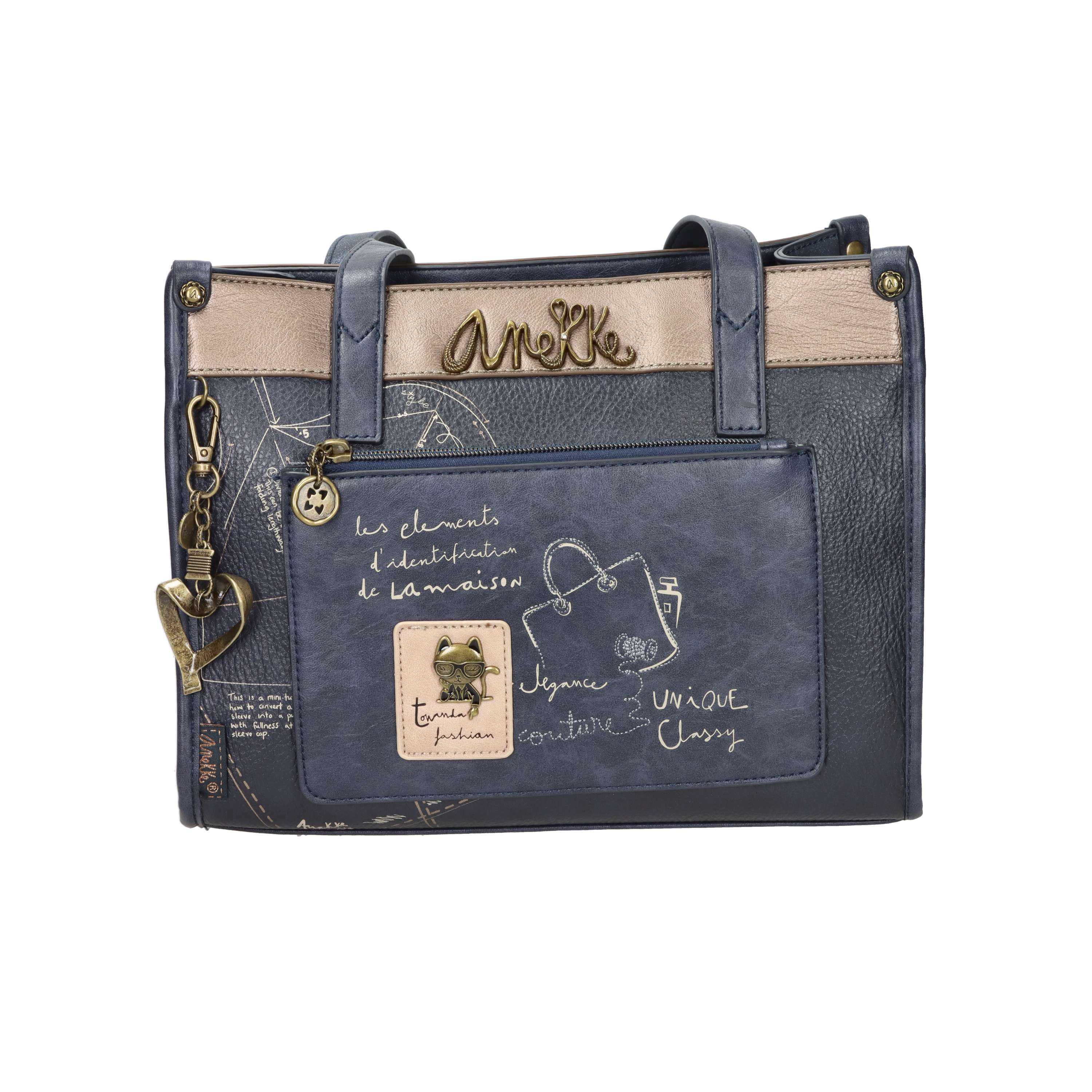 BORSA A SPALLA 41852-182 BLU