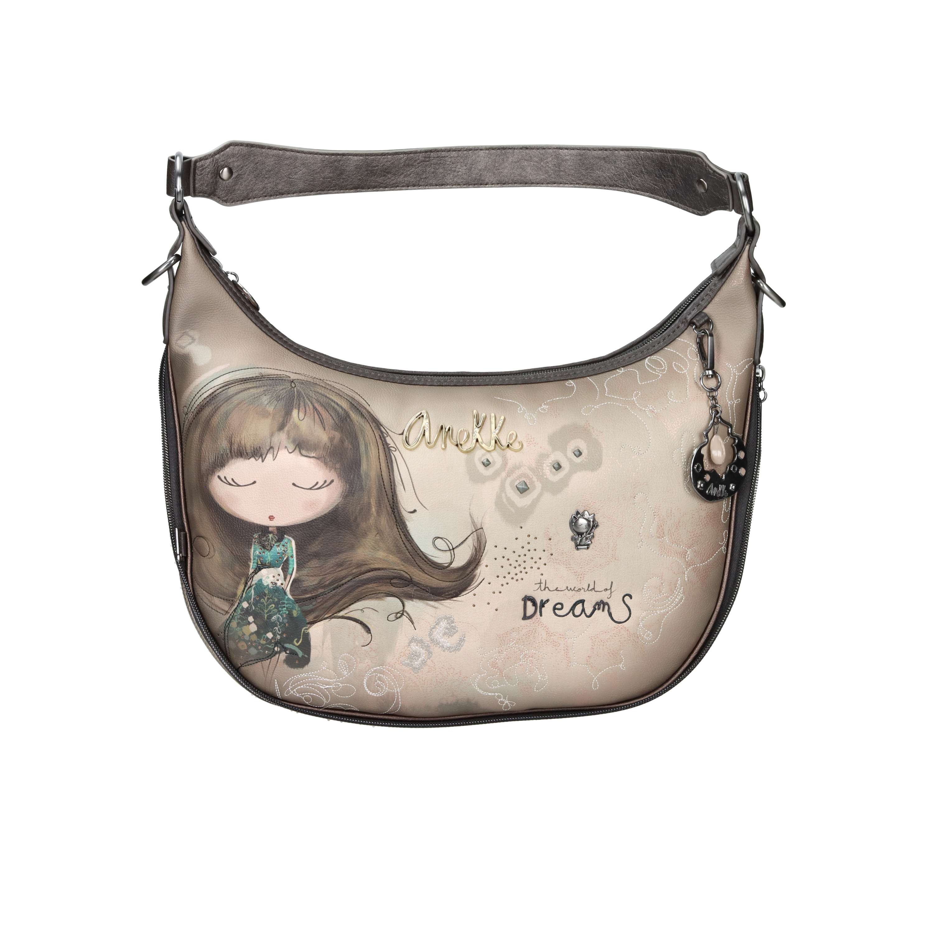 BORSA A SPALLA 41702-190 TAUPE