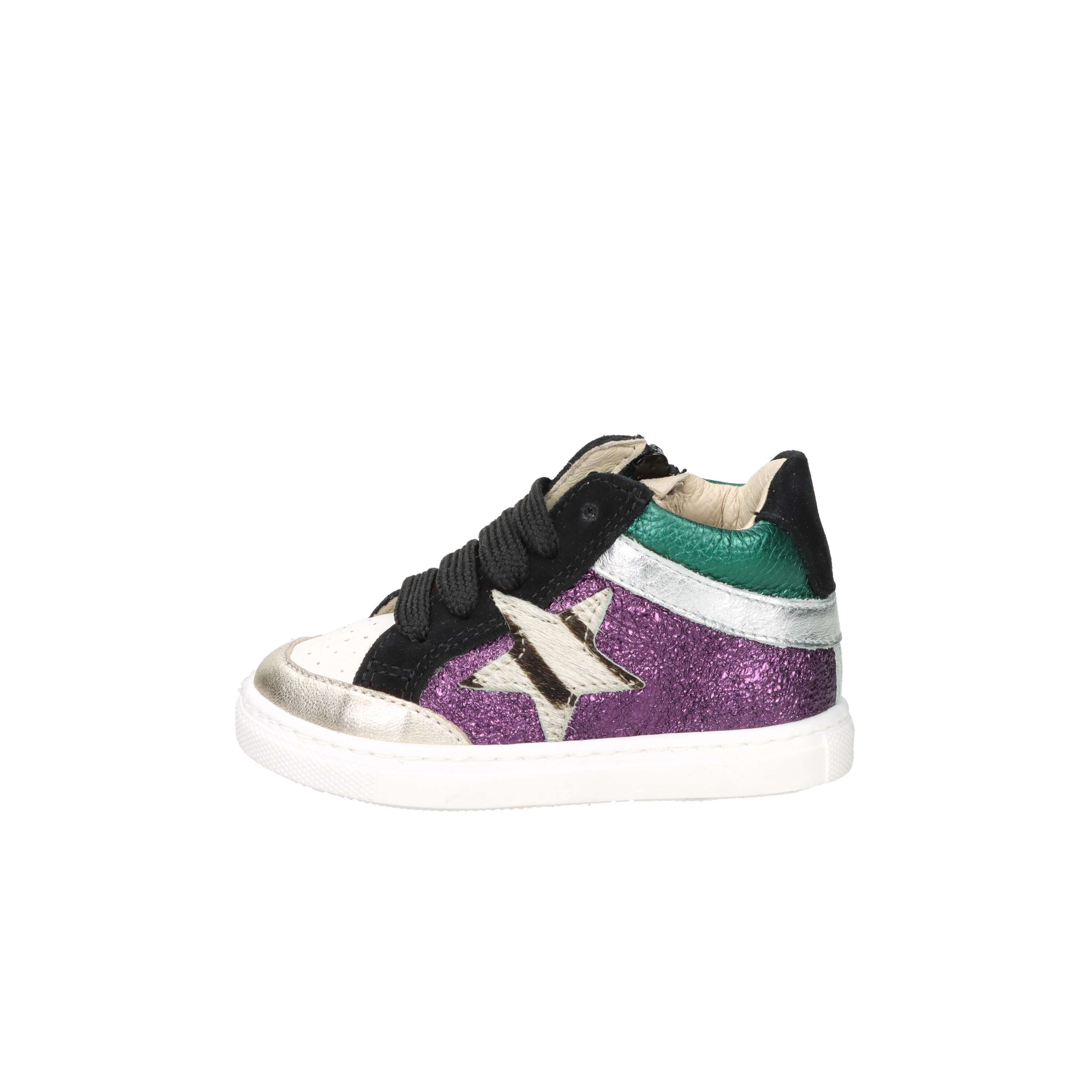SNEAKERS BASSA C6502.01 BIANCO/ORO