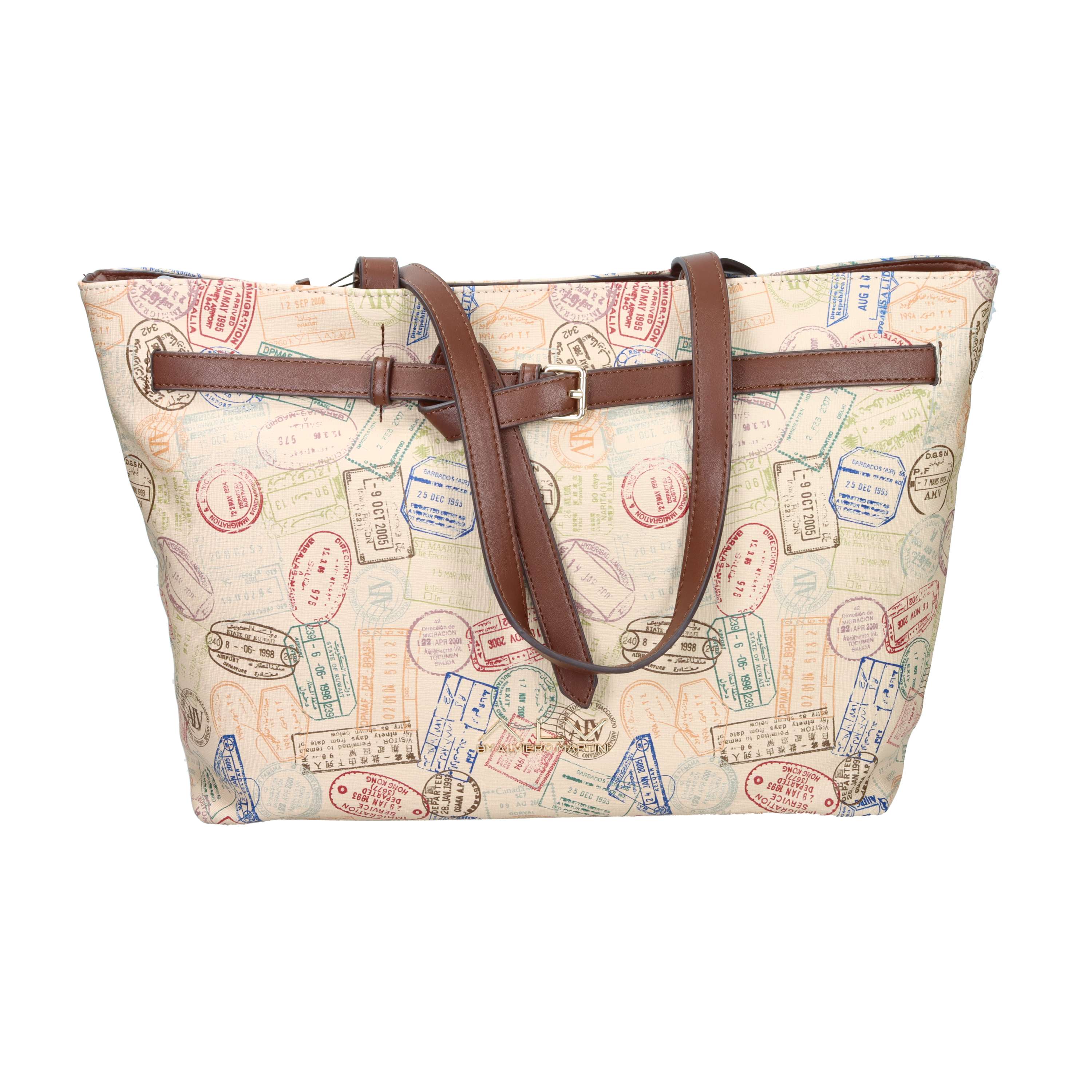 BORSA A SPALLA ALVB7122 NATURALE