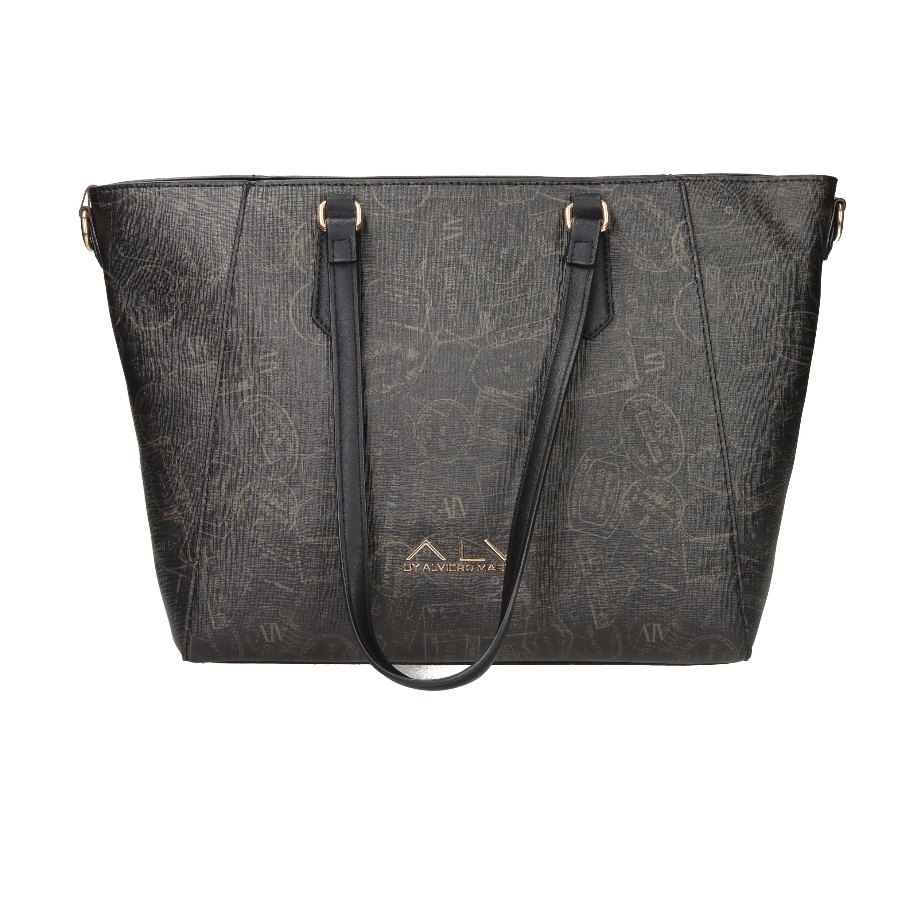 BORSA A SPALLA ALVB7101 NERO