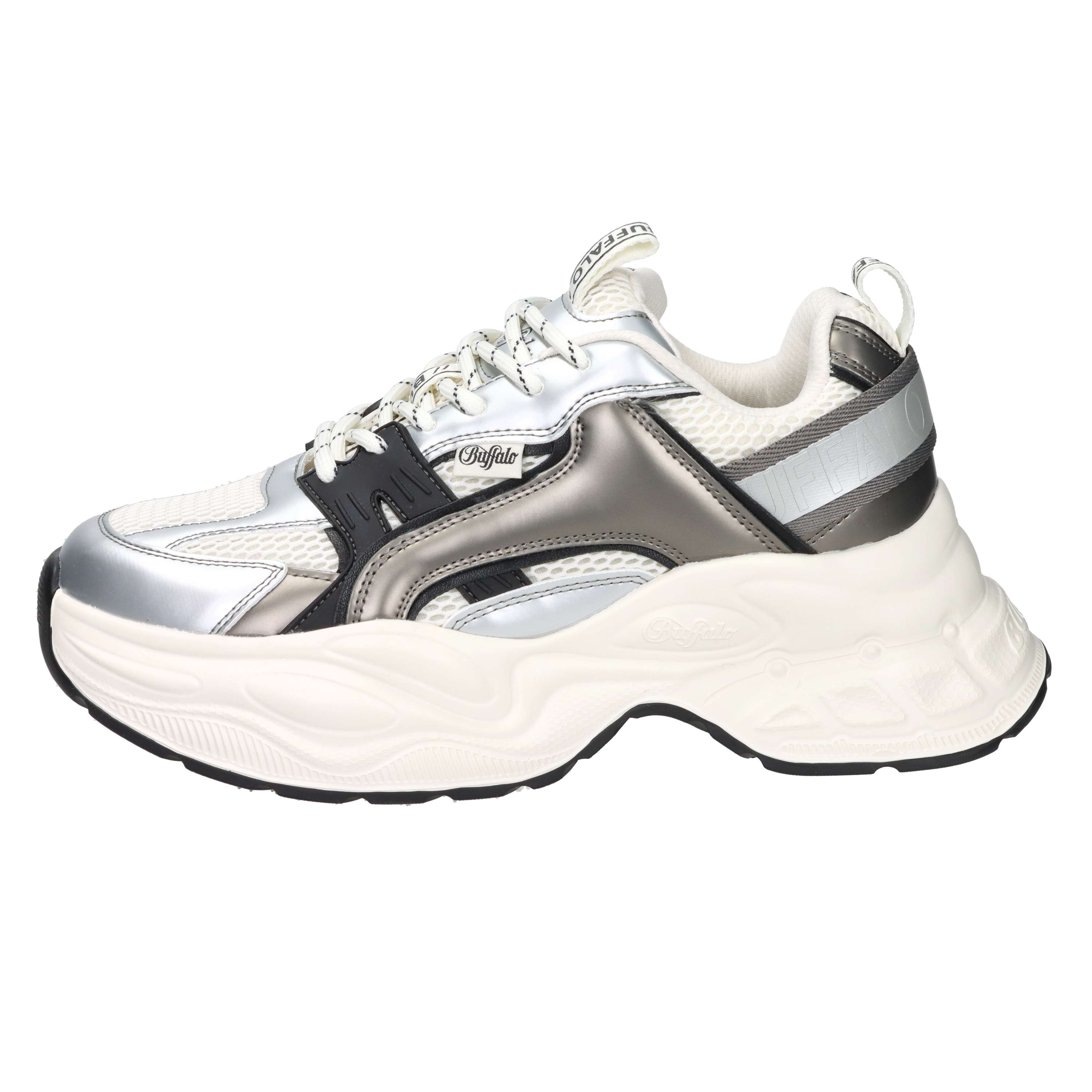 SNEAKERS BASSA BN1636568 BIANCO/ARGENTO
