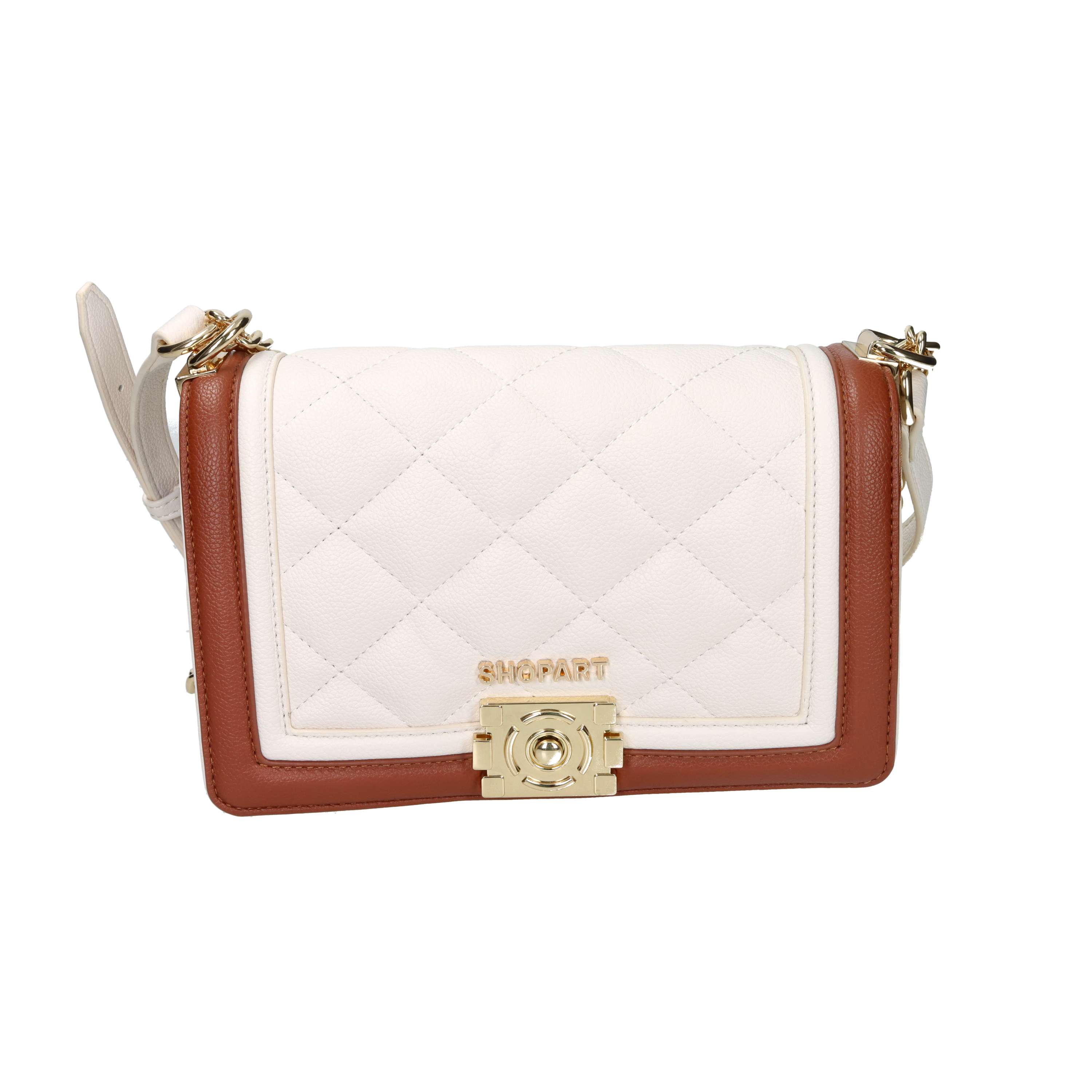 BORSA A SPALLA SAAF241117 BEIGE/CUOIO