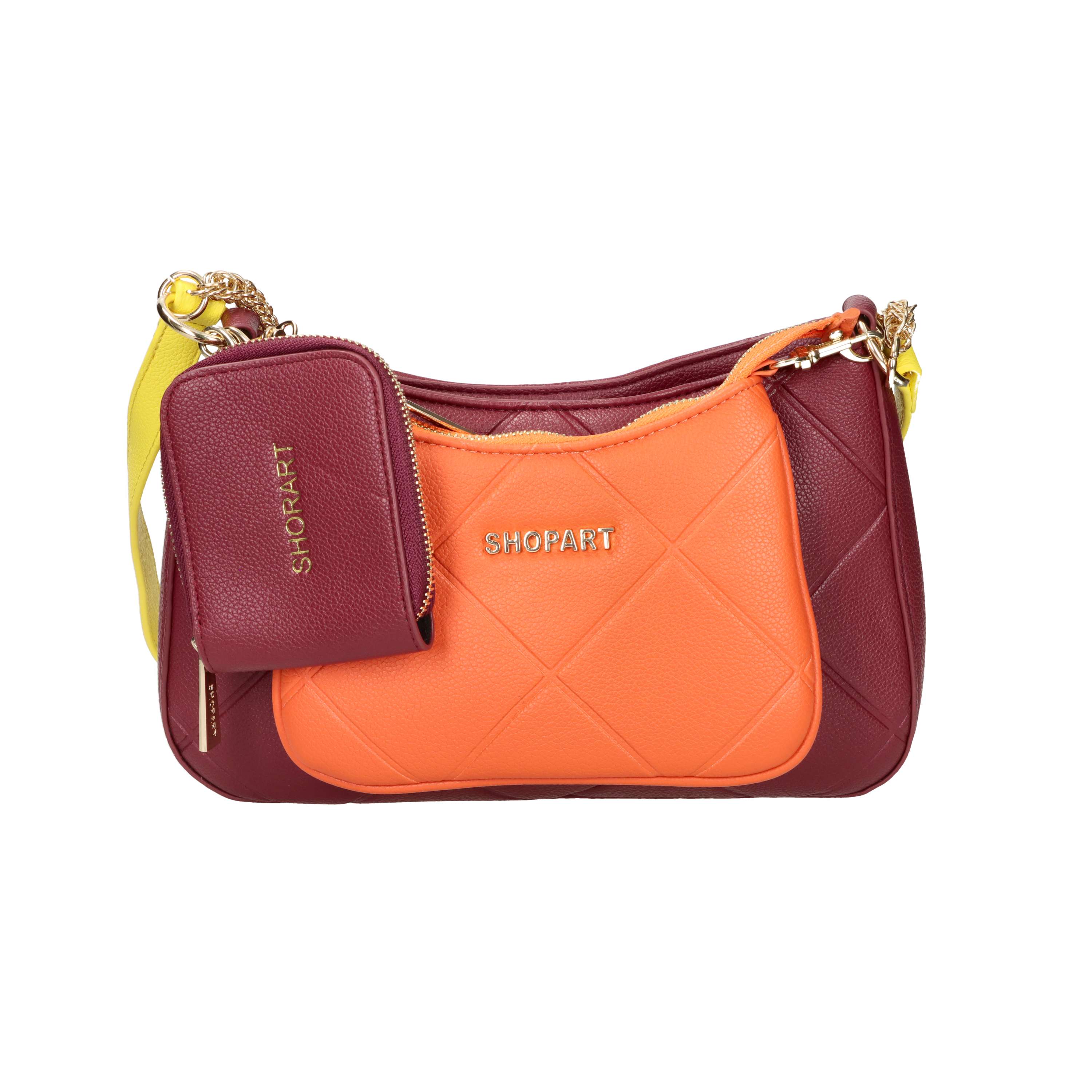 BORSA A SPALLA SAAF241148 BORDEAUX