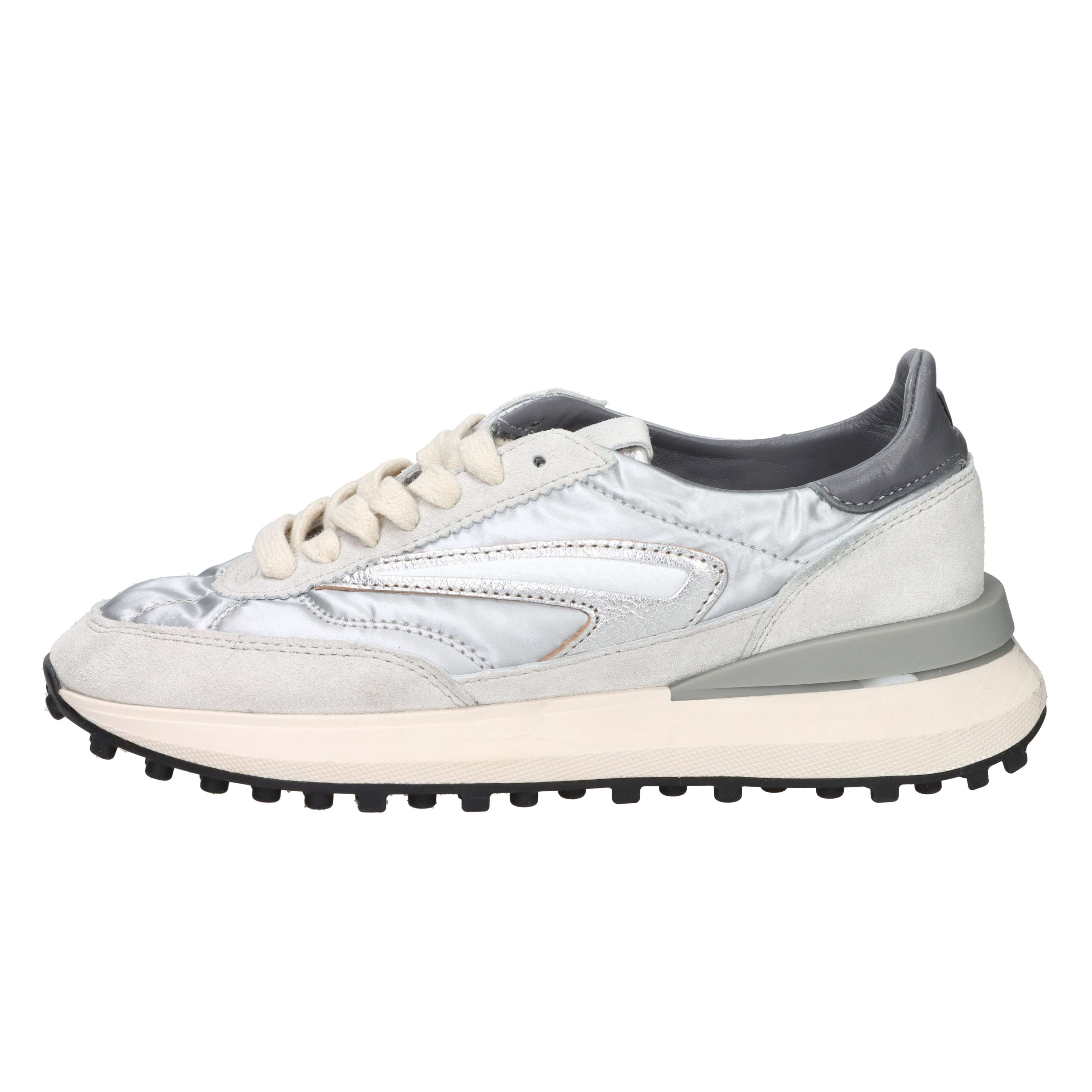 SNEAKERS BASSA W431-AT-LM-SL BIANCO/ARGENTO