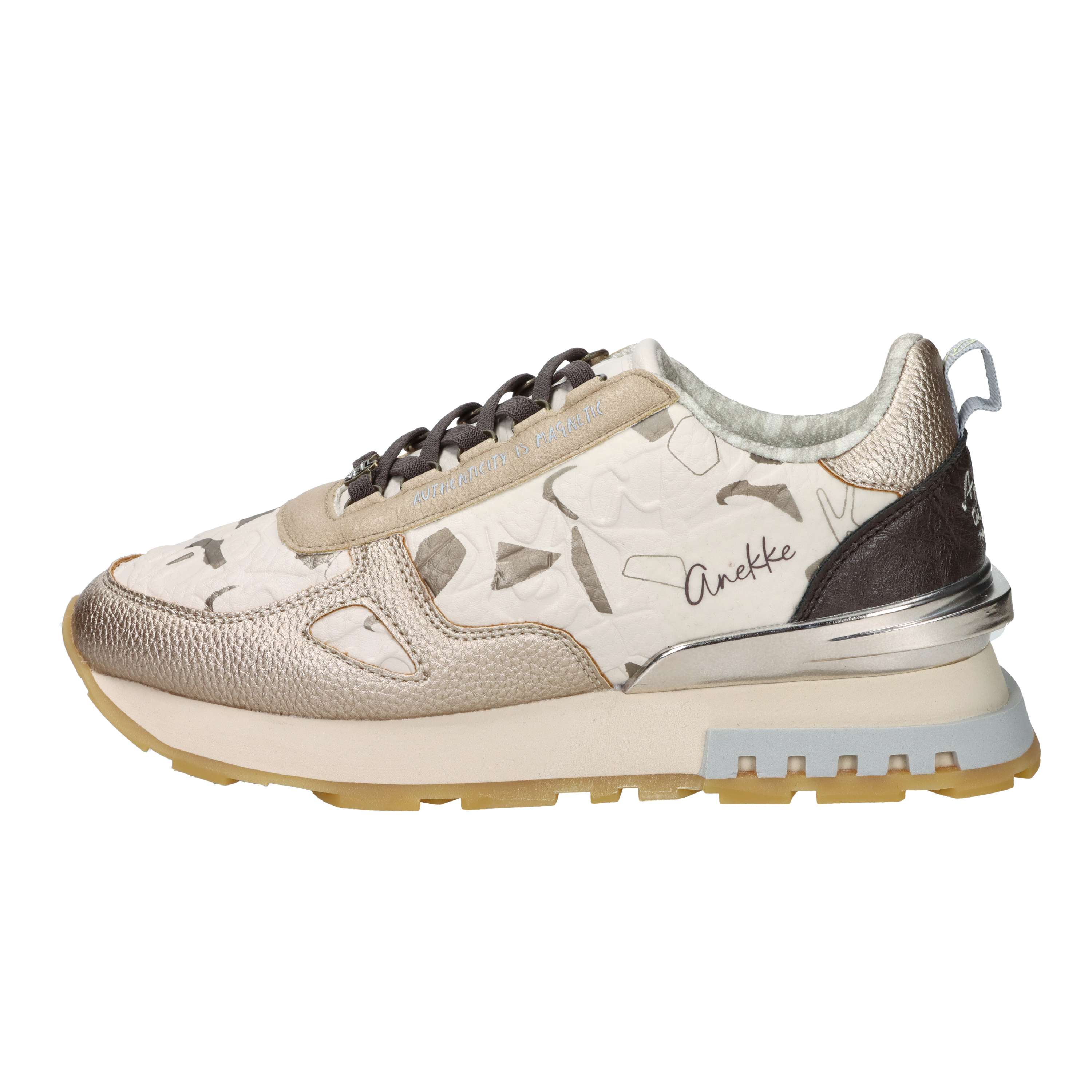 SNEAKERS BASSA LISBOA 423 BEIGE/ORO