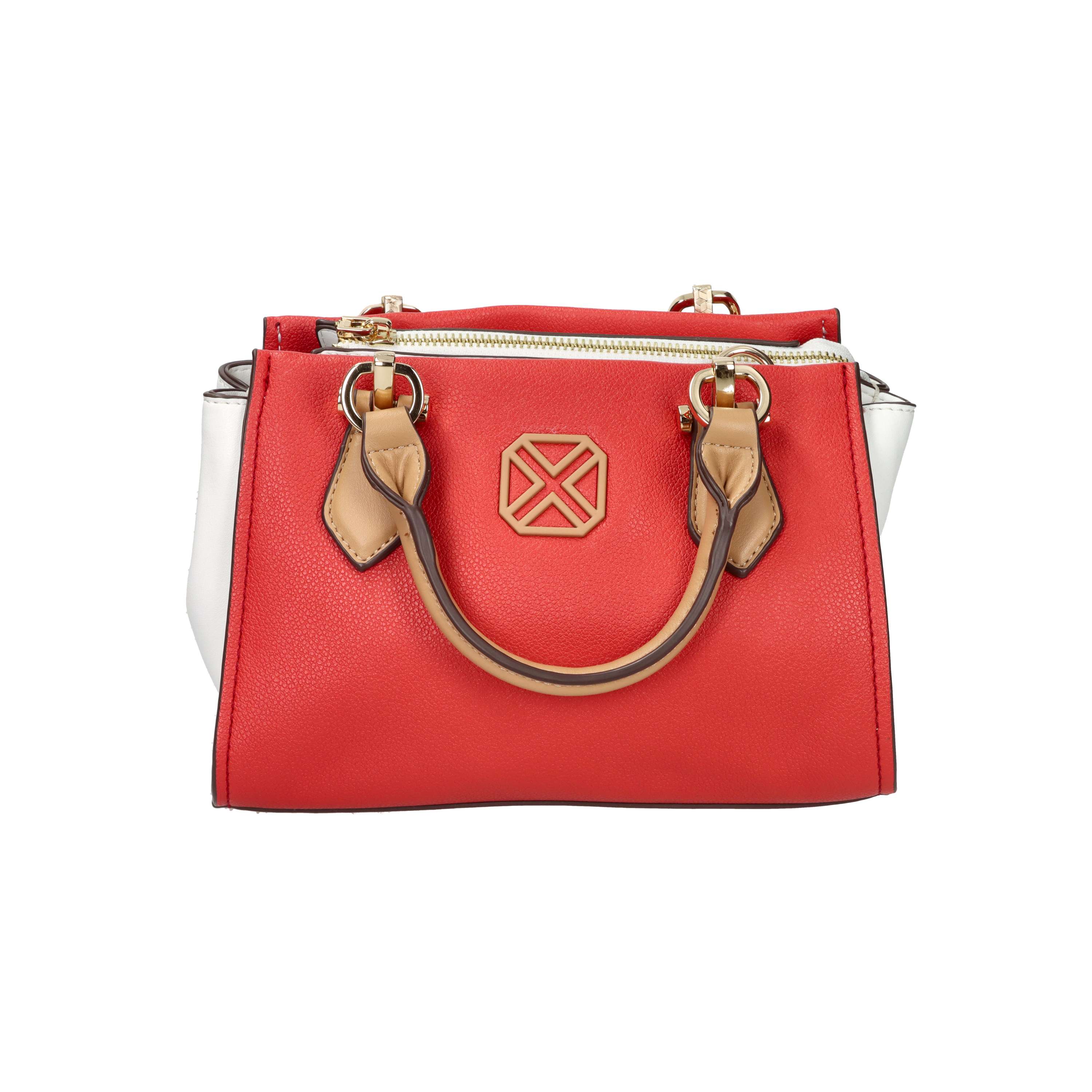 BORSA A MANO 184433 ROSSO/BIANCO