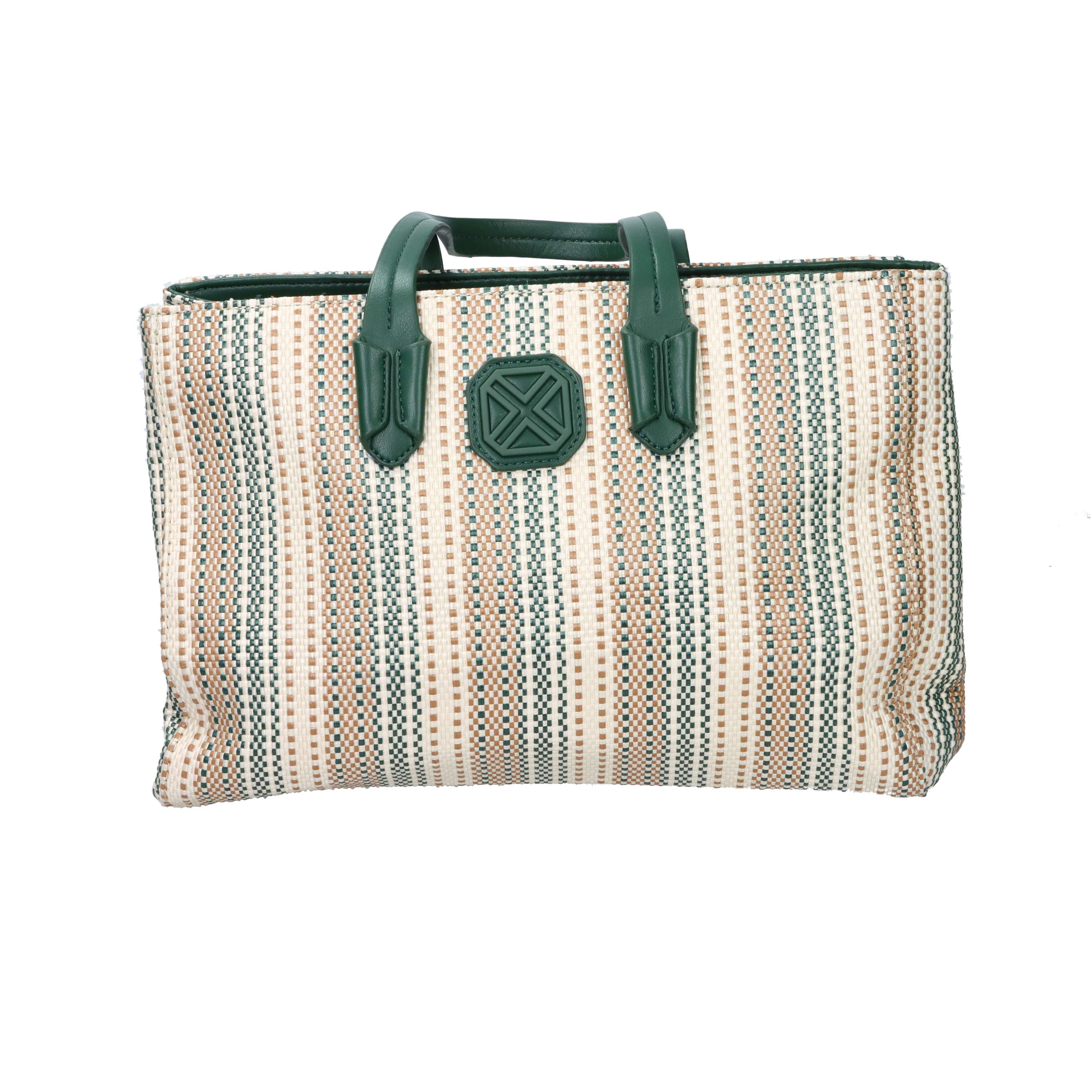 BORSA A MANO 184439 BEIGE/VERDE