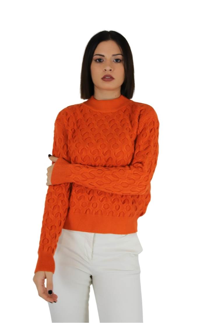 MAGLIONE DTA6055 ARANCIONE