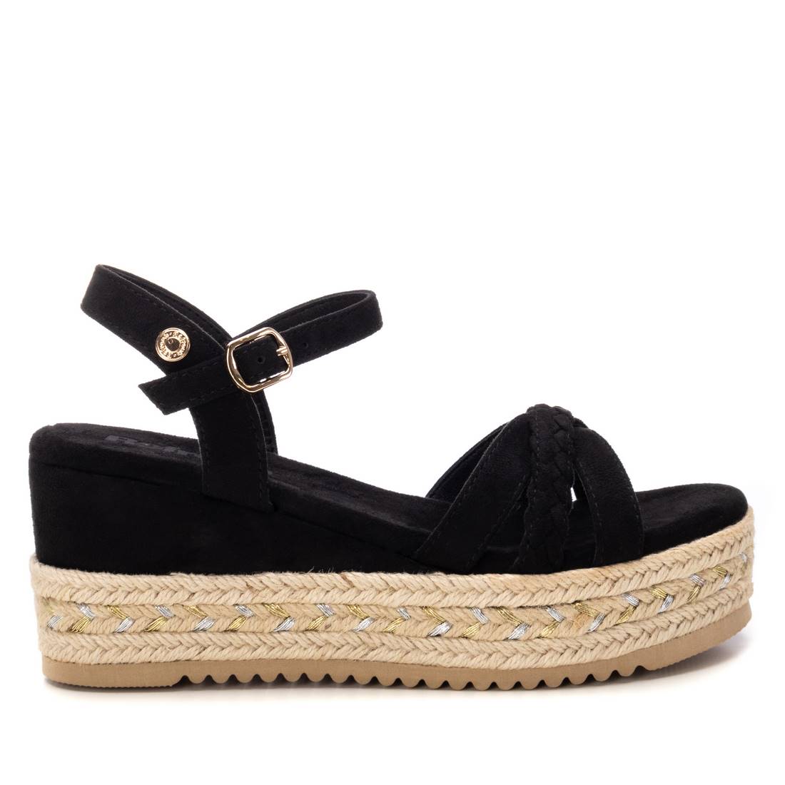 SANDALI CON ZEPPA 172736 NERO