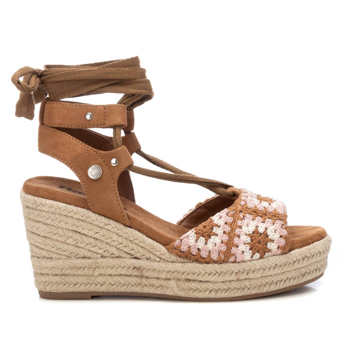 SANDALI CON ZEPPA 172792 CUOIO
