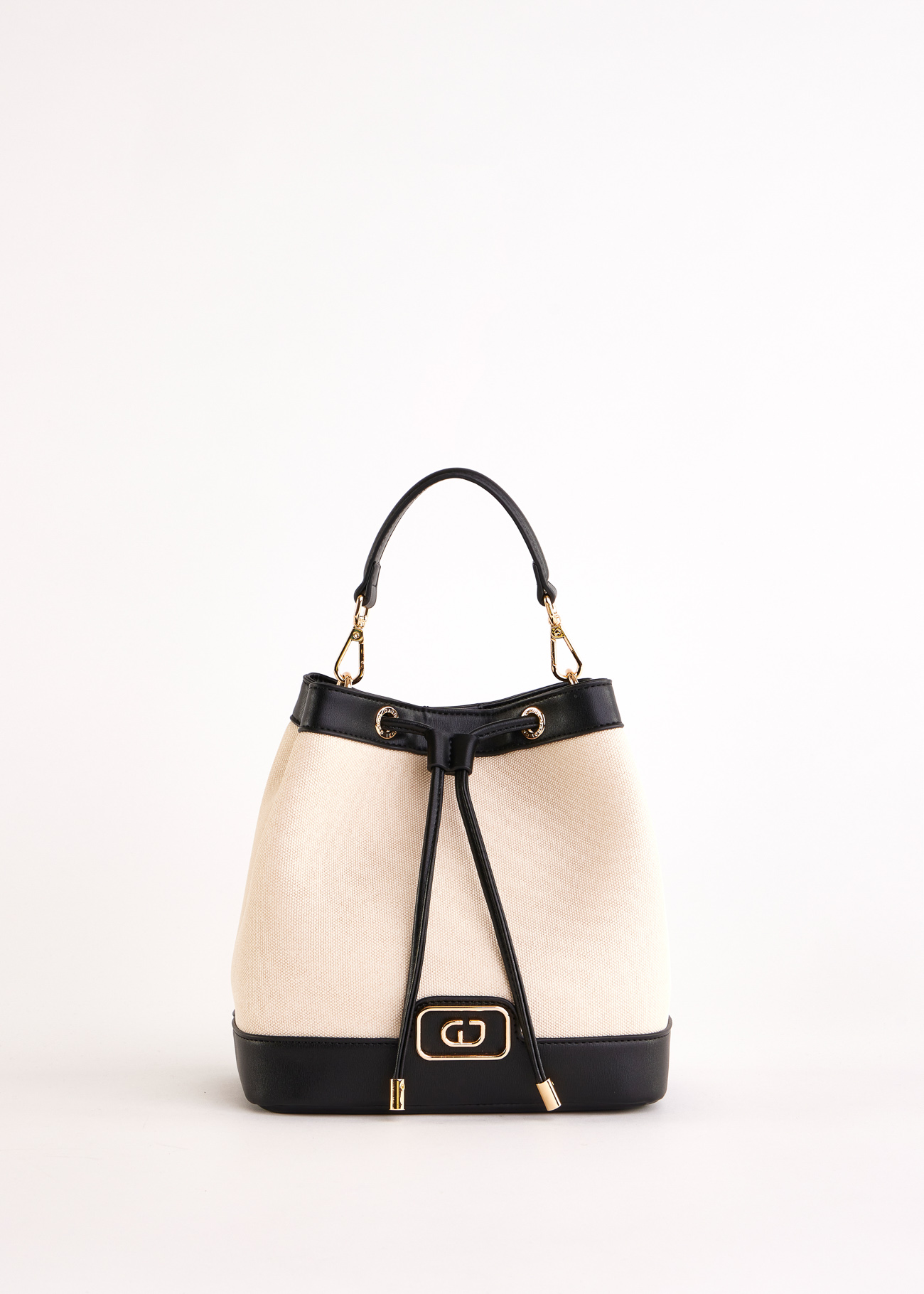 BORSA A TRACOLLA V5AE-12081 BEIGE/NERO