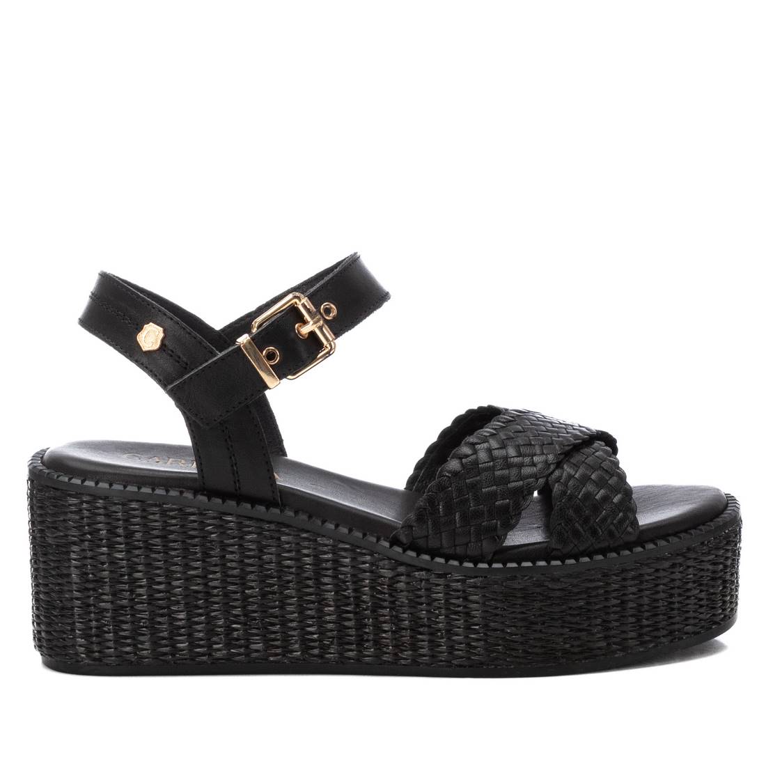 SANDALI CON ZEPPA 162361 NERO