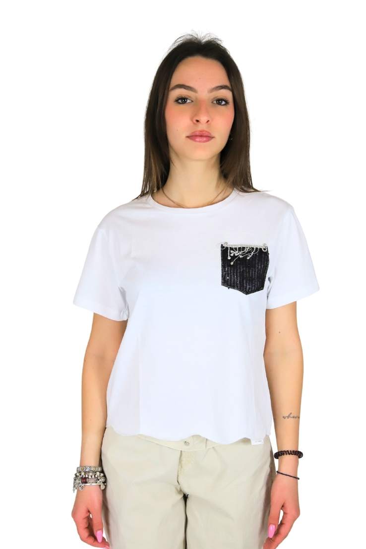 T-SHIRT DKE9005 BIANCO