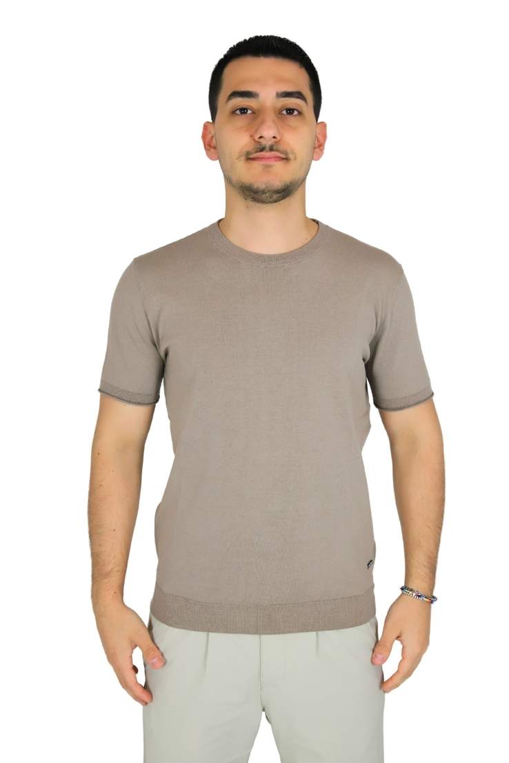 MAGLIA UKE7017 TAUPE