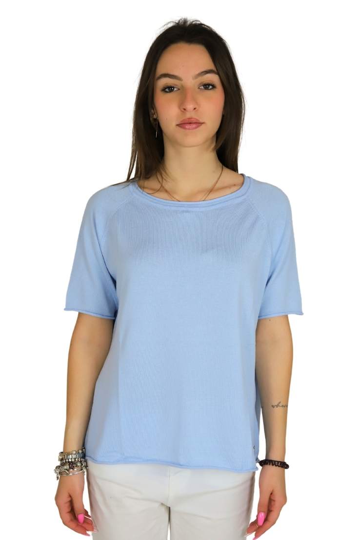 MAGLIA DKE8002 CELESTE