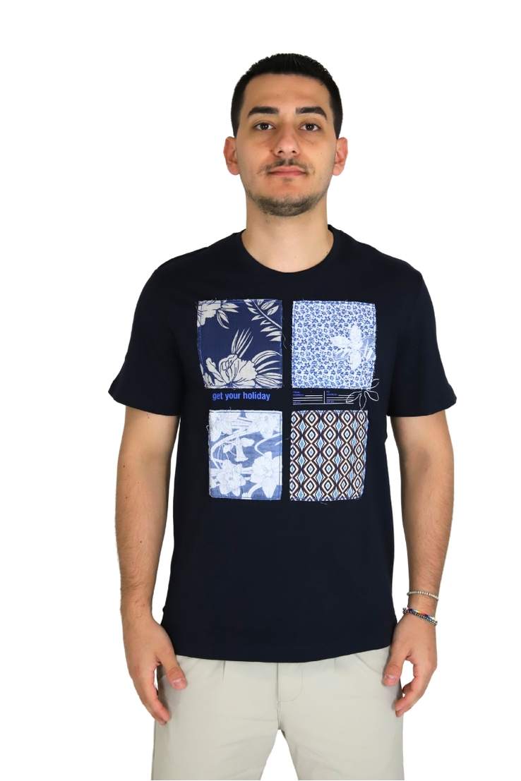 T-SHIRT 25S13TG BLU